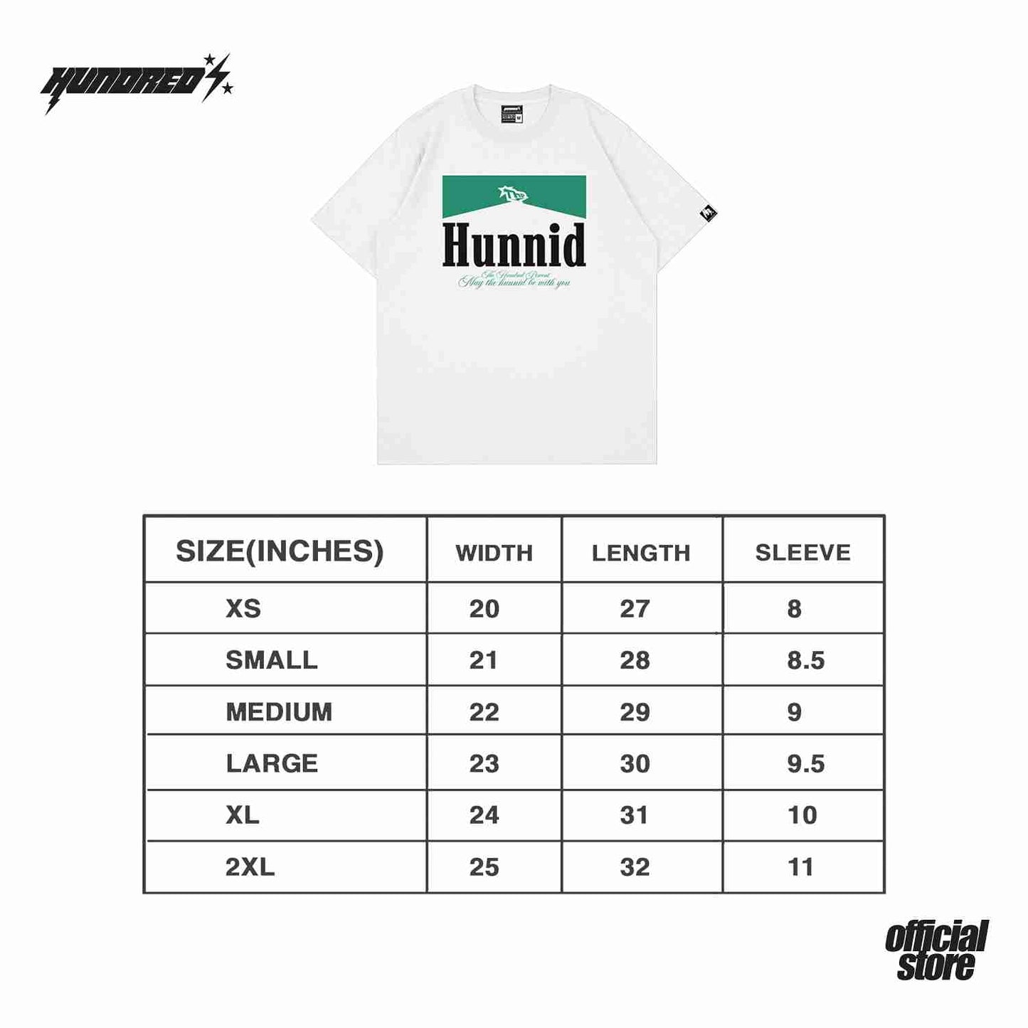 THP " HUNNID CIG " ( WHITE / GREEN ) THE HUNDRED PERCENT OFFICIAL STORE