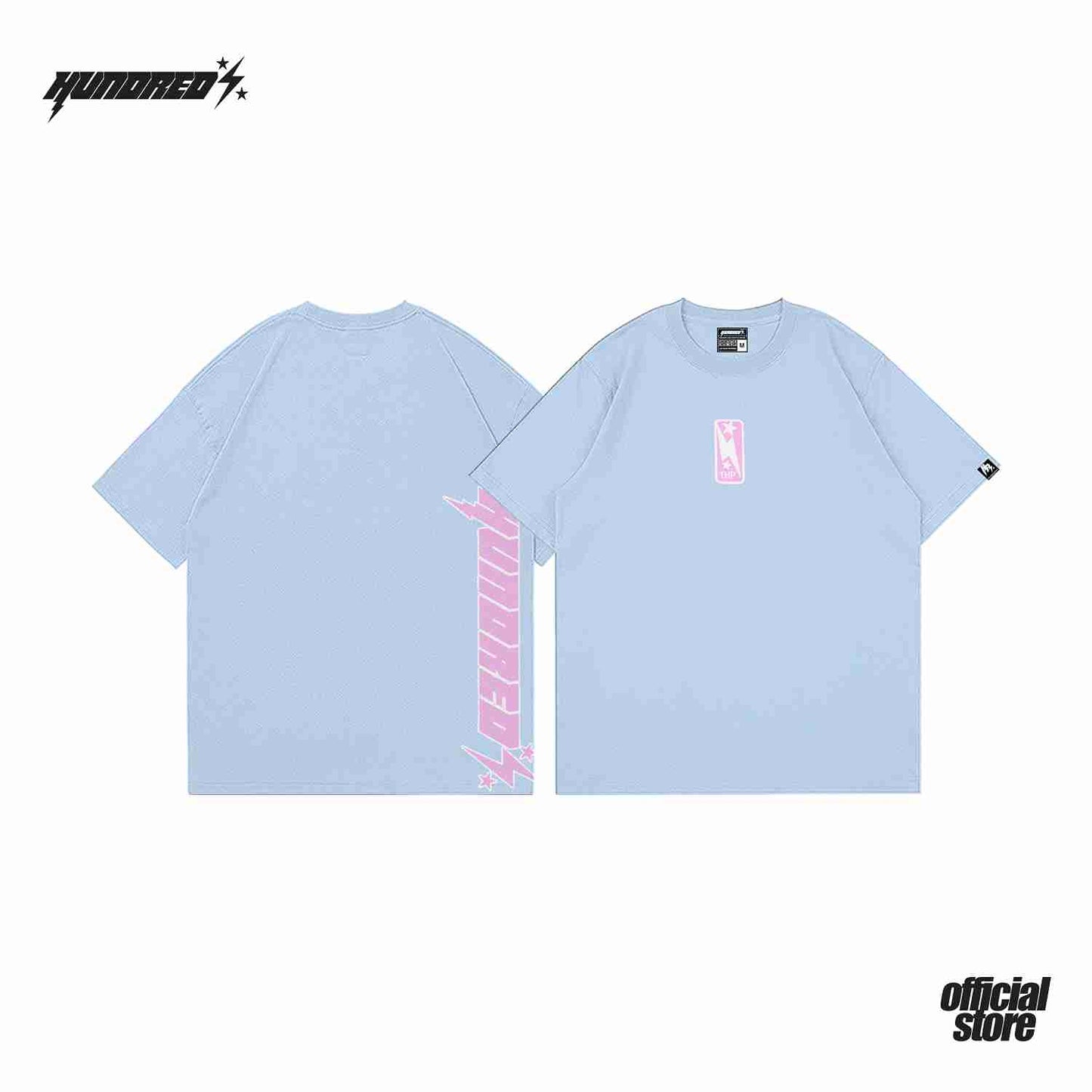 THP " SIDE SCRIPT POWDER BLUE " THE HUNDRED PERCENT OFFICIAL STORE