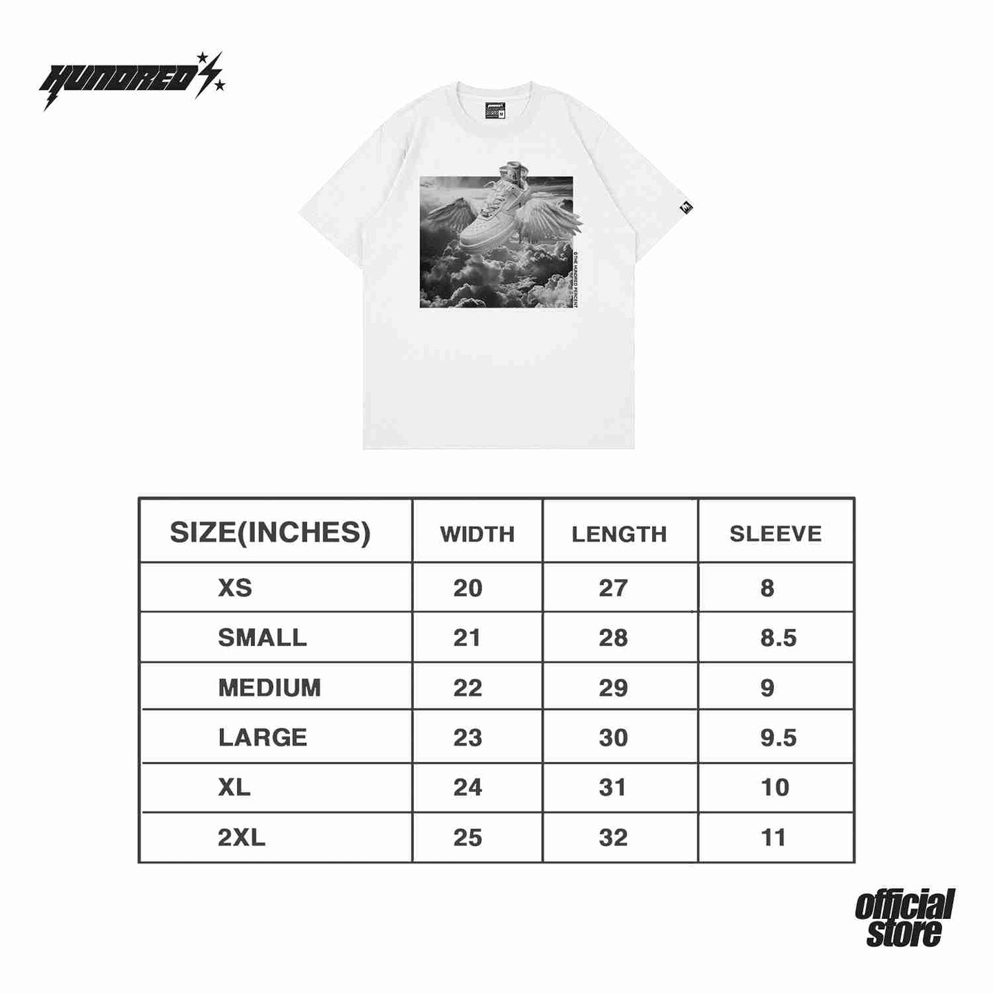 THP " IMPULSE SKY WHITE " THE HUNDRED PERCENT OFFICIAL STORE