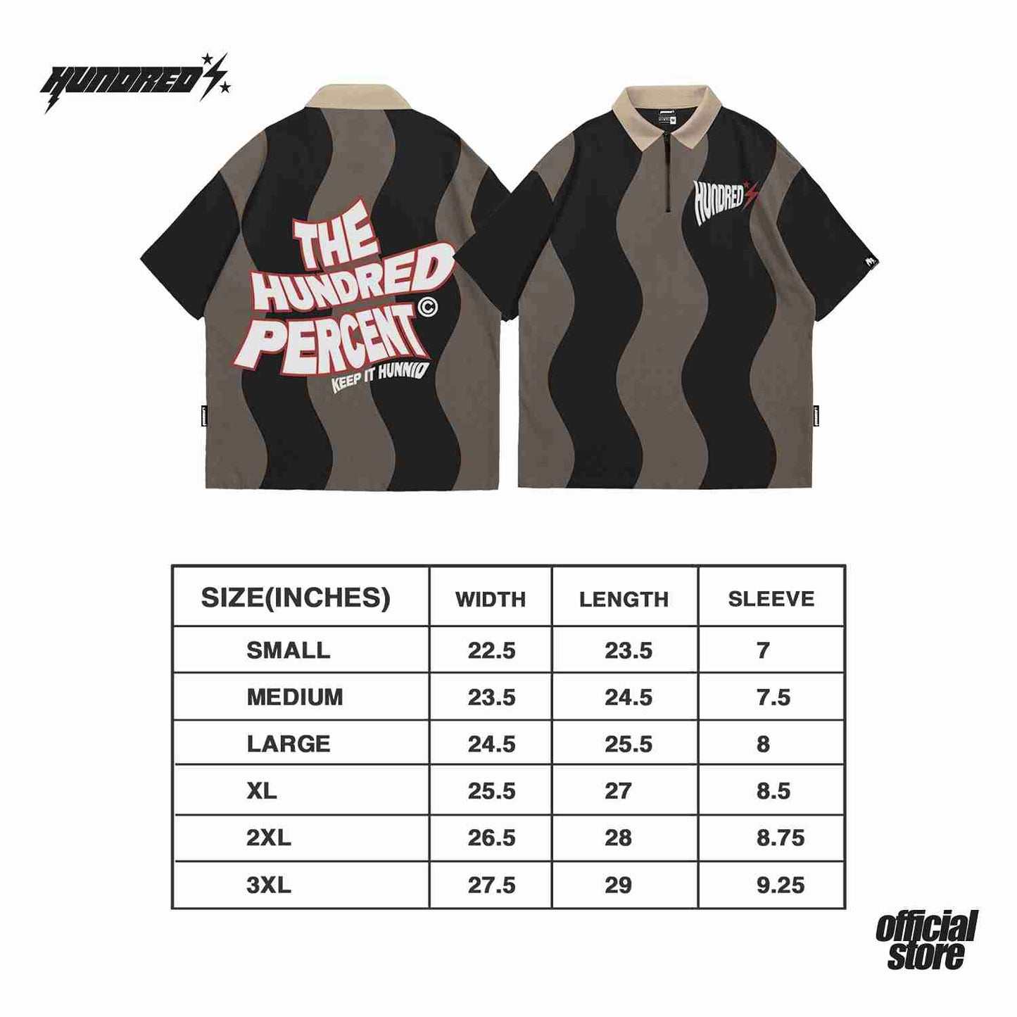 THP " WAVY WORK WEAR BOXY CROP POLO " THE HUNDRED PERCENT OFFICIAL STORE