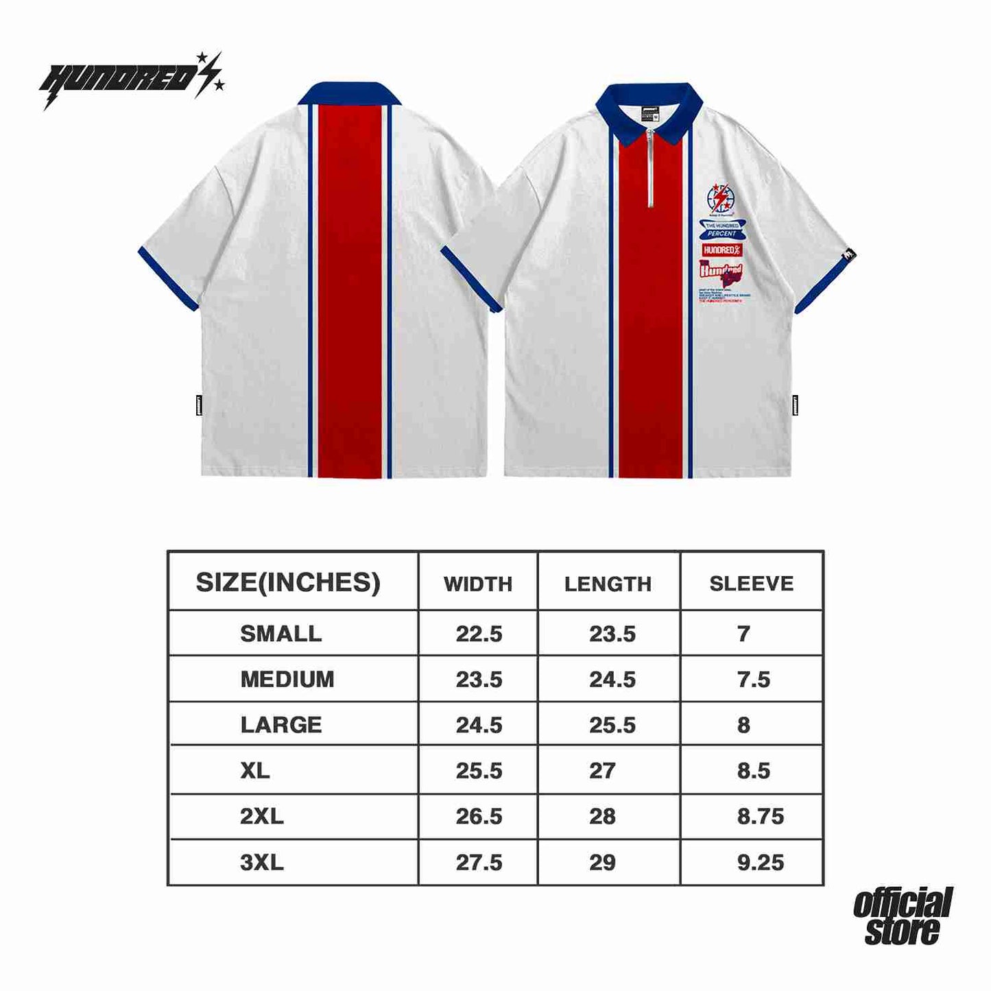 THP " TEAM U.S.A BOXY CROP POLO " THE HUNDRED PERCENT OFFICIAL STORE