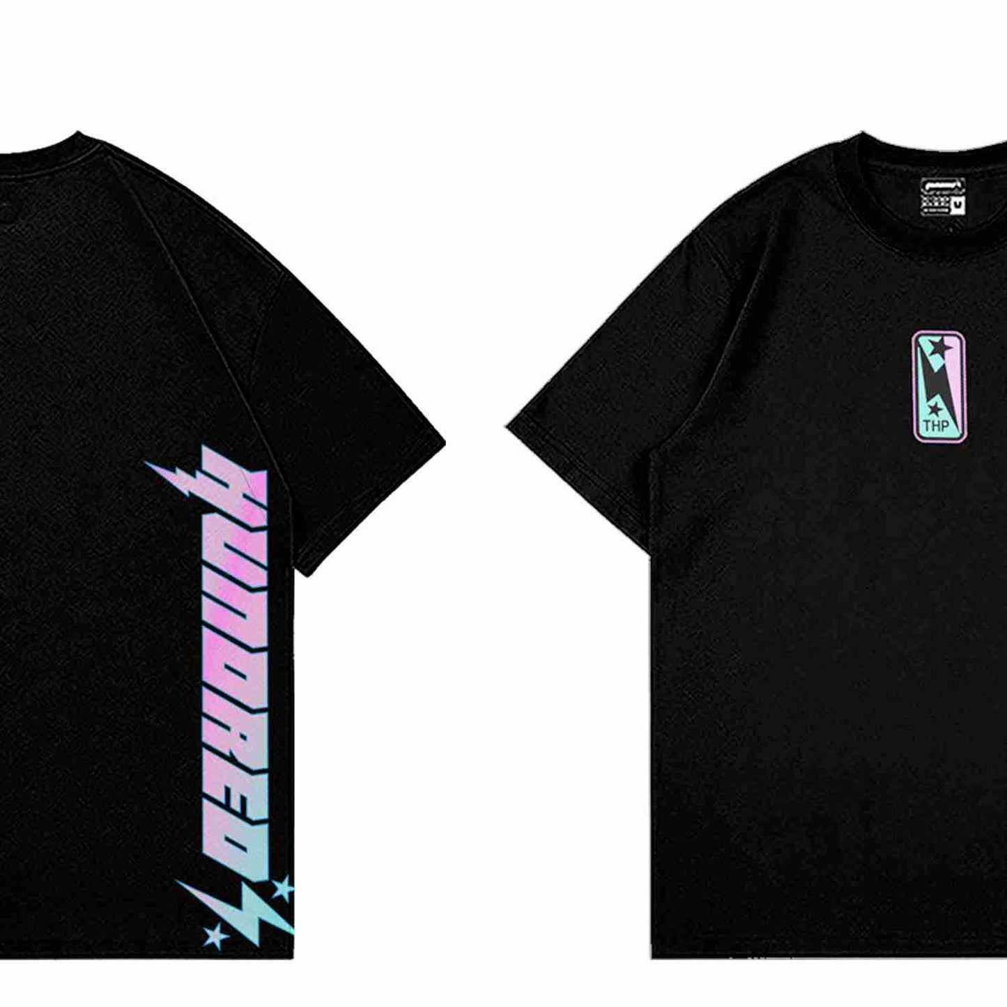 THP " GRADIENT SIDE SCRIPT BLACK " THE HUNDRED PERCENT OFFICIAL STORE