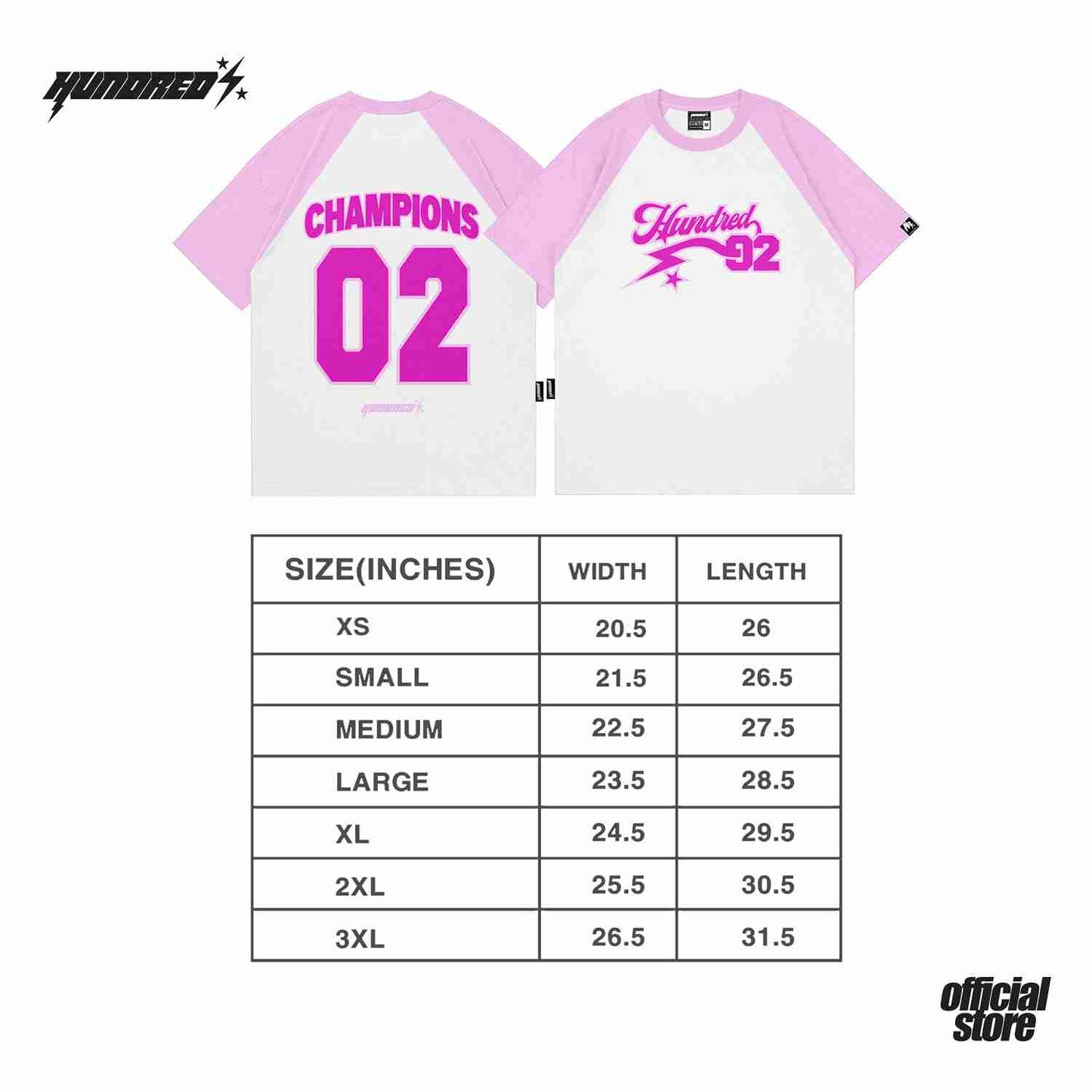 THP " BASEBALL COLLECTION " ( PINK ) THE HUNDRED PERCENT OFFICIAL STORE