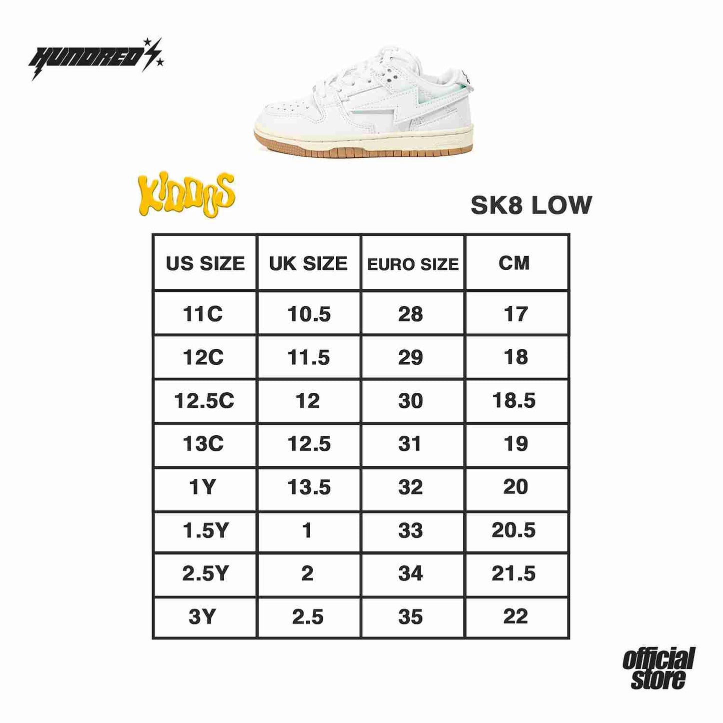 THP " SK8 LOW PILIPINAS KIDDOS " THE HUNDRED PERCENT OFFICIAL STORE