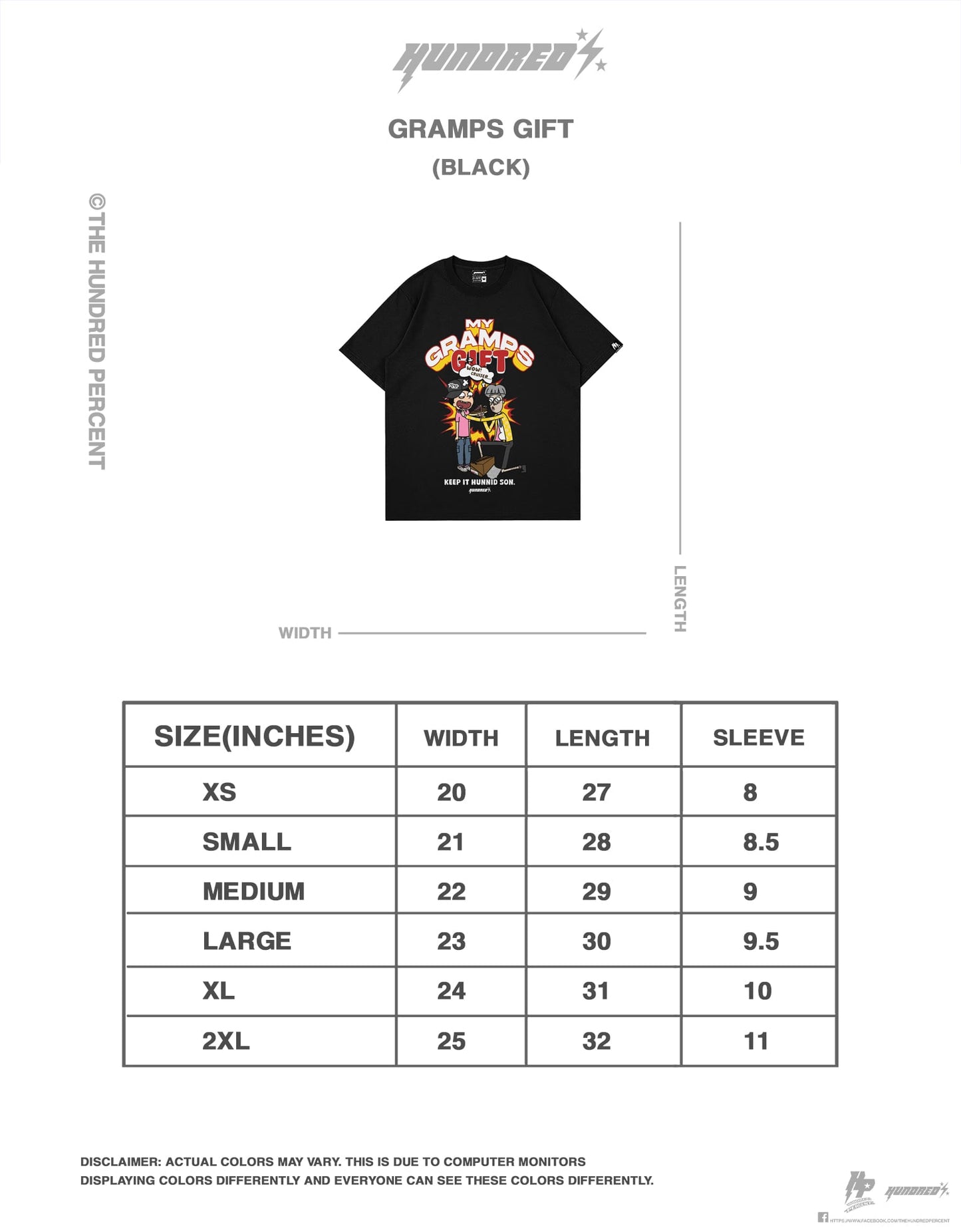 The Hundred Percent Shirt Gramps Gift (BLACK)
