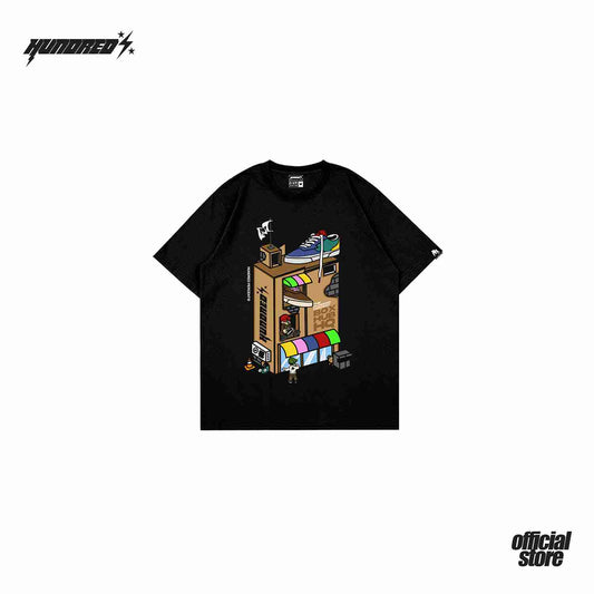 THP " BOX HUB TEE ( BLACK ) " THE HUNDRED PERCENT OFFICIAL STORE