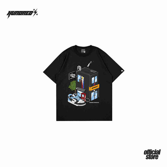 THP " OG BOX TEE ( BLACK ) " THE HUNDRED PERCENT OFFICIAL STORE