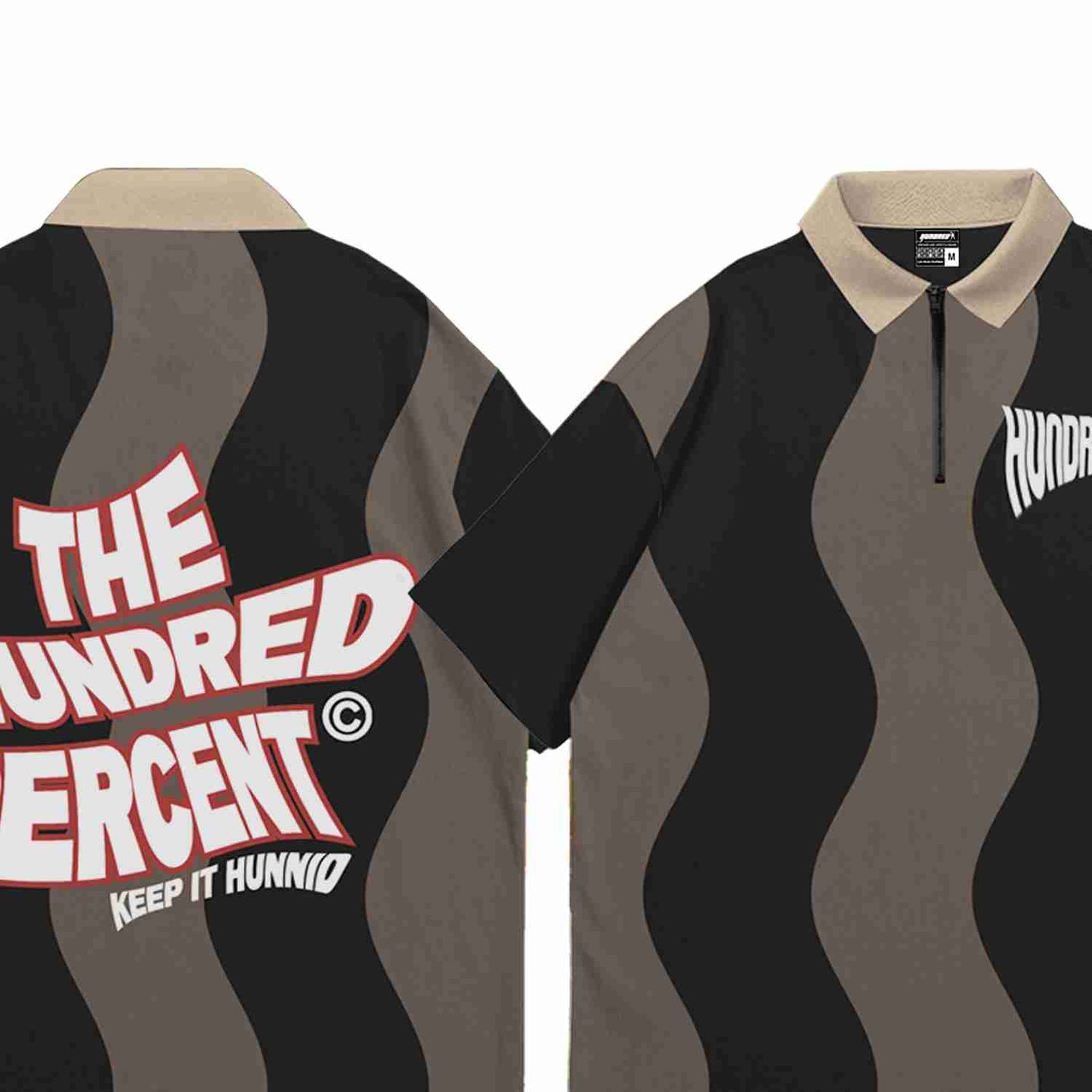THP " WAVY WORK WEAR BOXY CROP POLO " THE HUNDRED PERCENT OFFICIAL STORE
