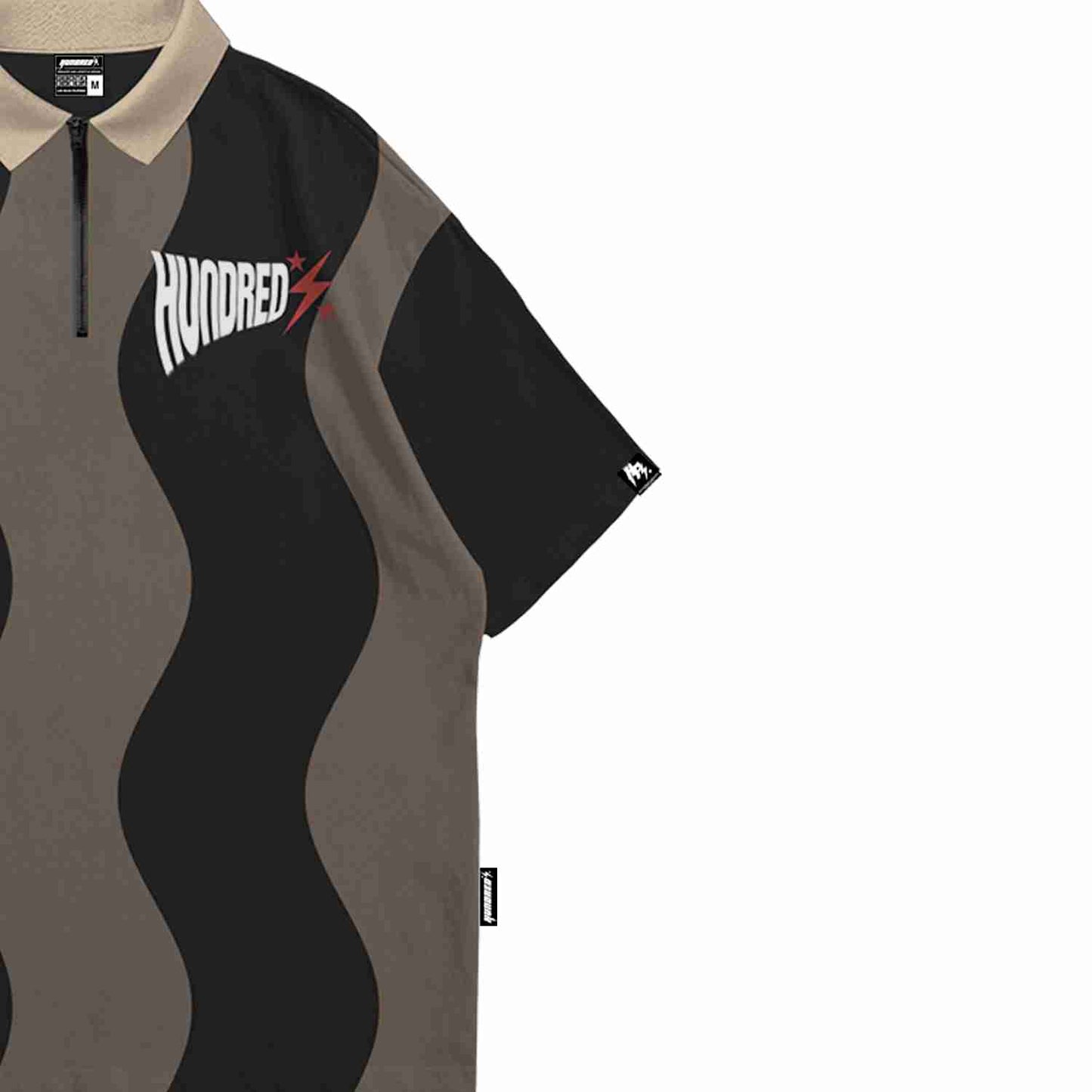 THP " WAVY WORK WEAR BOXY CROP POLO " THE HUNDRED PERCENT OFFICIAL STORE
