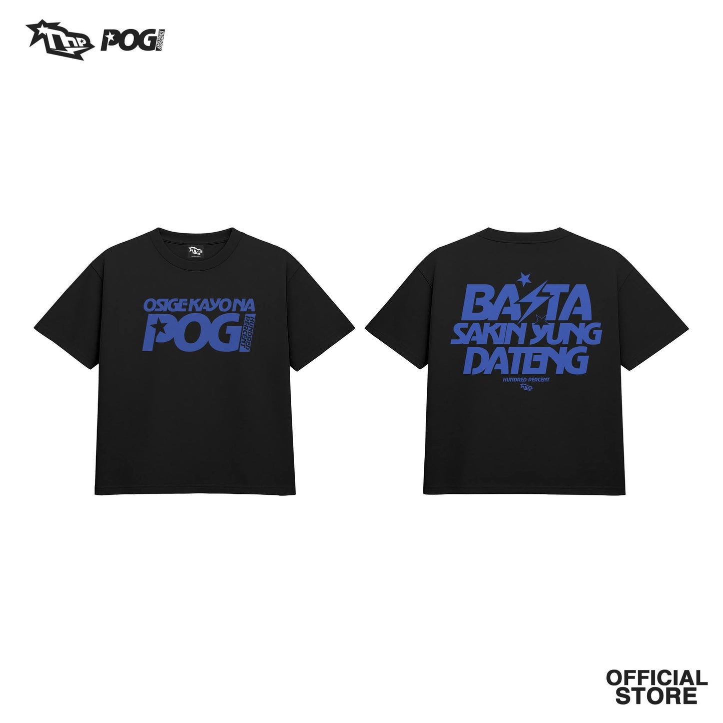 THE HUNDRED PERCENT X Paul N Ballin Shirt Pogi (White/pink)And (Black/Blue)