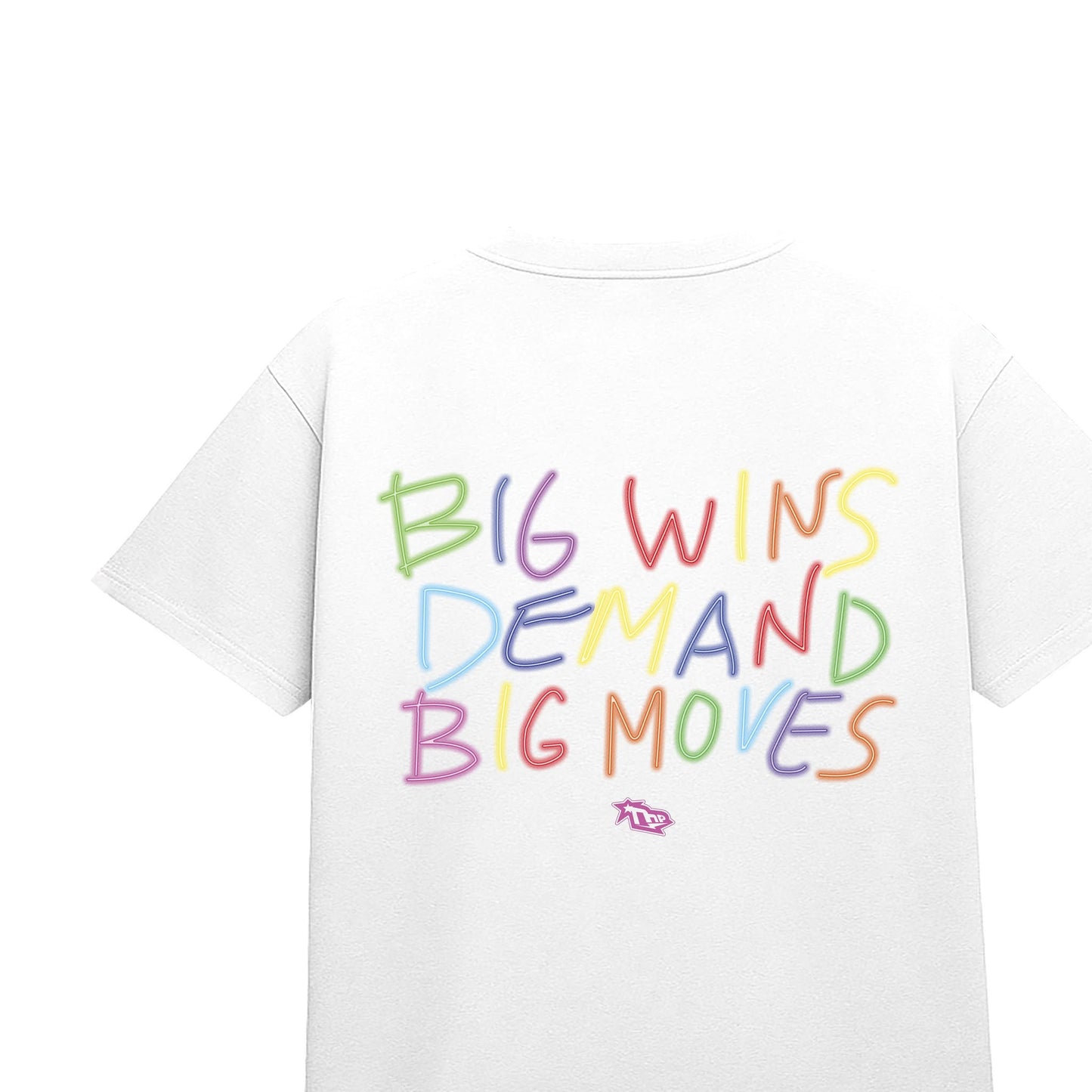 The Hundred Percent "Big Wins Demand Big Moves" BOxy Crop Shirt