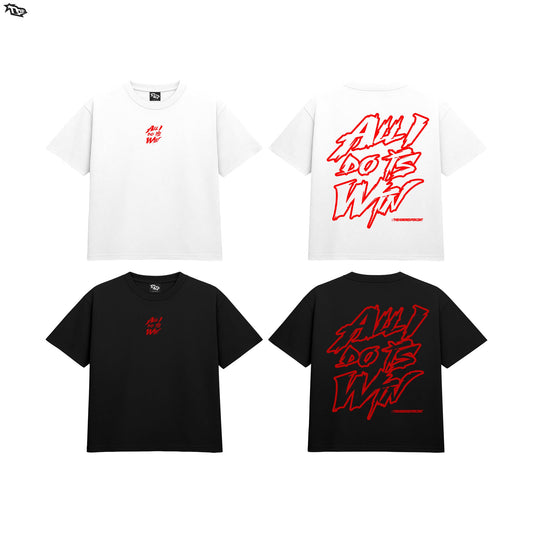 THE HUNDRED PERCENT "ALL I DO IS WIN" SHIRT BOXY CROP