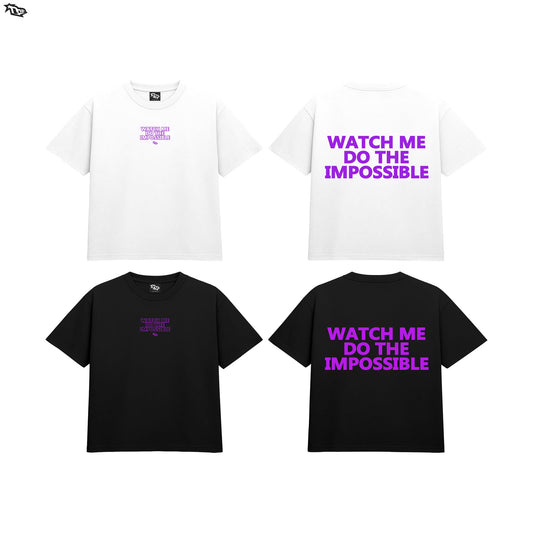 THE HUNDRED PERCENT " WATCH ME" SHIRT BOXY CROP