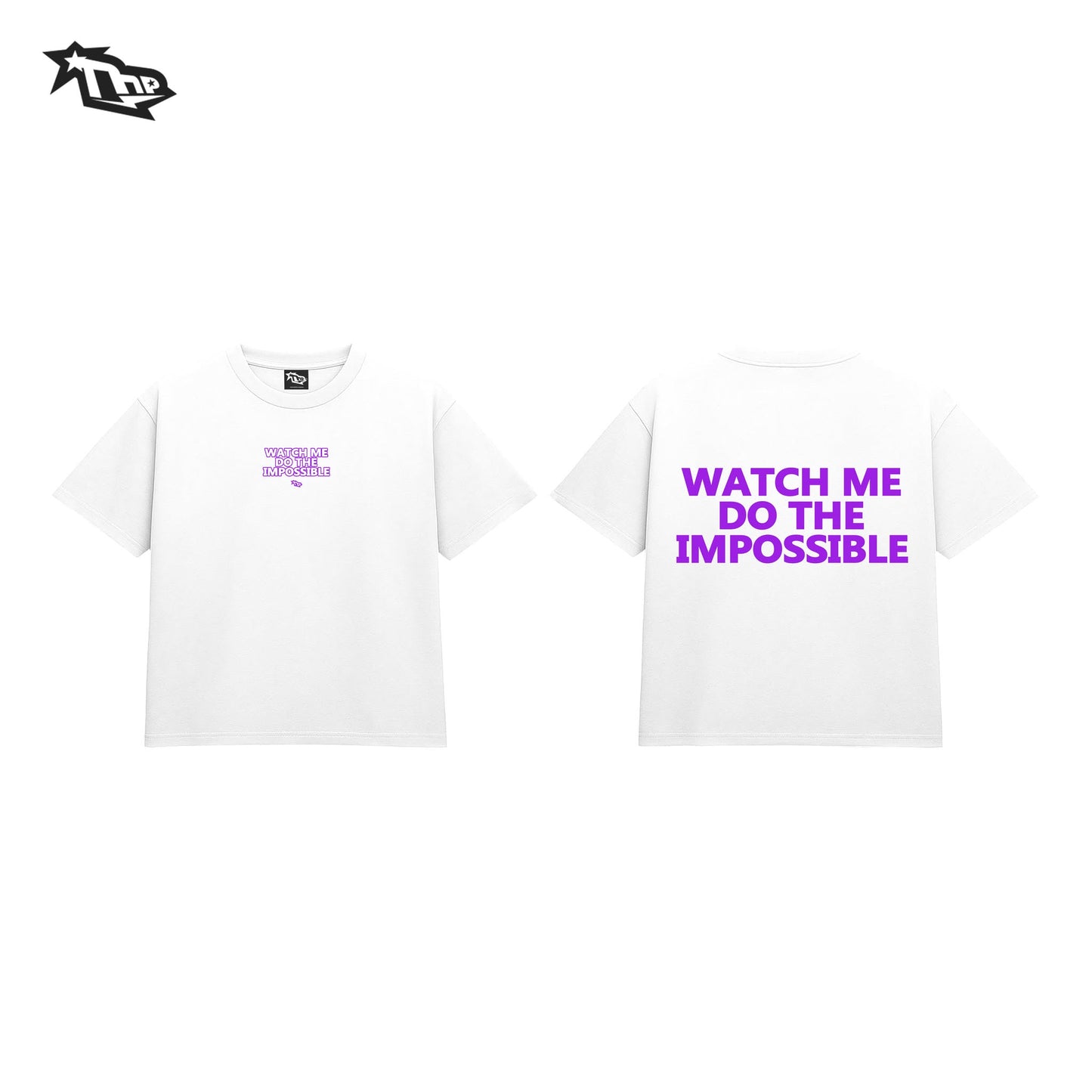 THE HUNDRED PERCENT " WATCH ME" SHIRT BOXY CROP