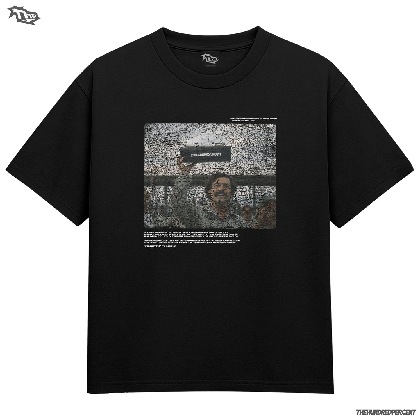 The Hundred Percent "Dirty Money Club" OG Pablo | Vintage Streetwear | Narcos Inspired Tee | Regular Fit | Premium Graphic Shirt | Viral  Fashion