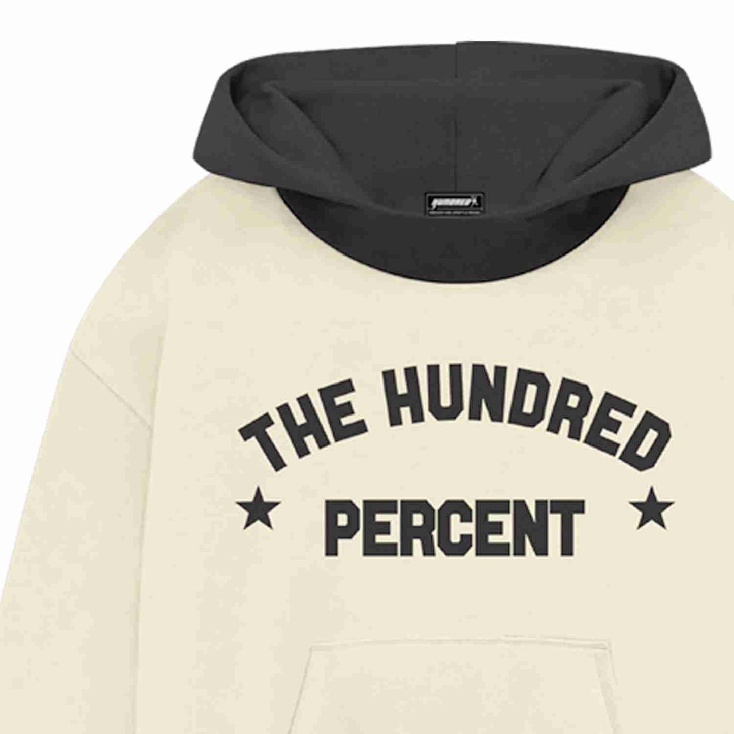 THP " ARC HOODIE CREAM/BLACK " THE HUNDRED PERCENT OFFICIAL STORE