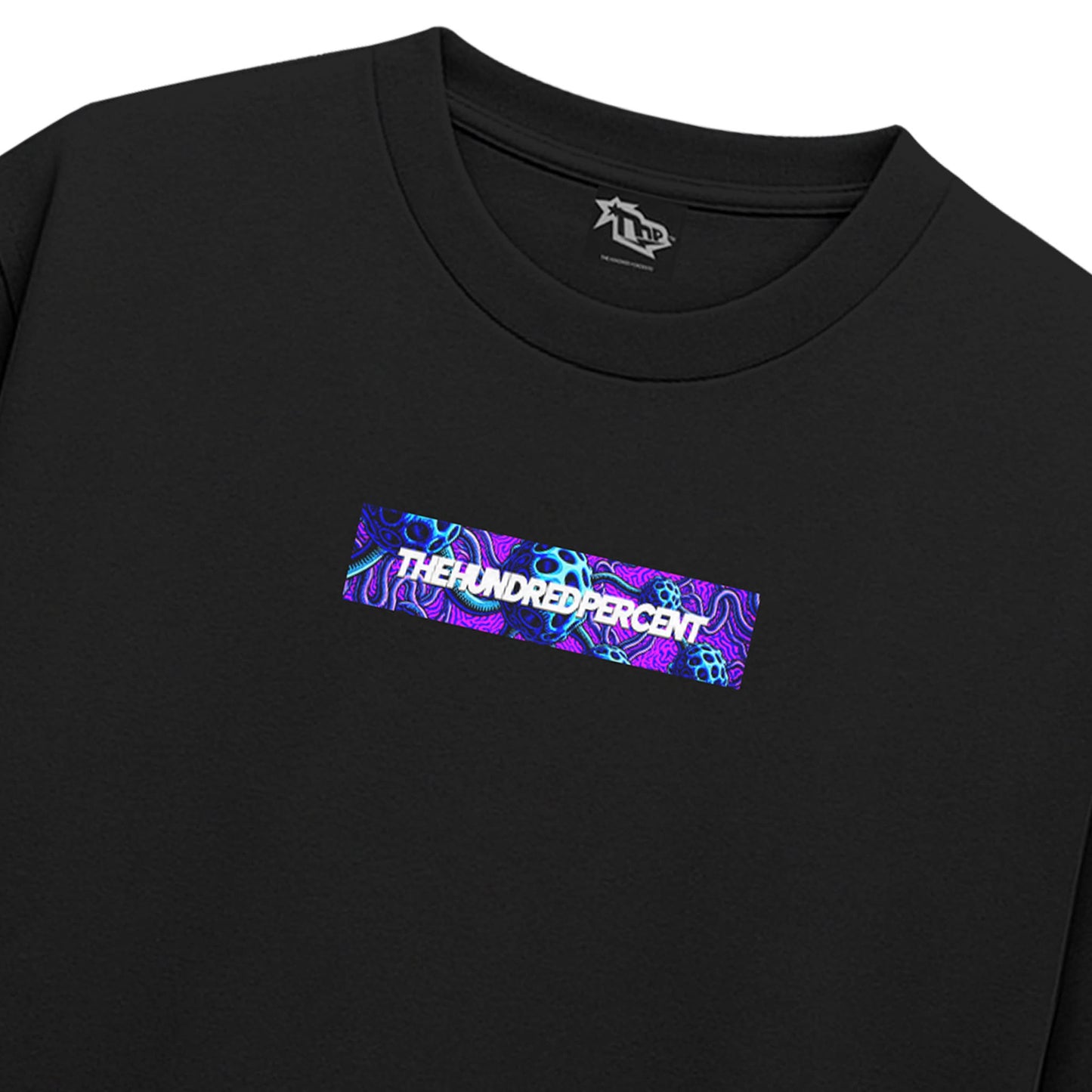 THE HUNDRED PERCENT "BOX LOGO" BOXY CROP SHIRT