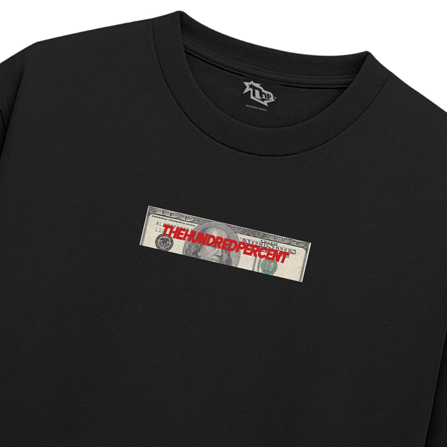 THE HUNDRED PERCENT "BOX LOGO" BOXY CROP SHIRT