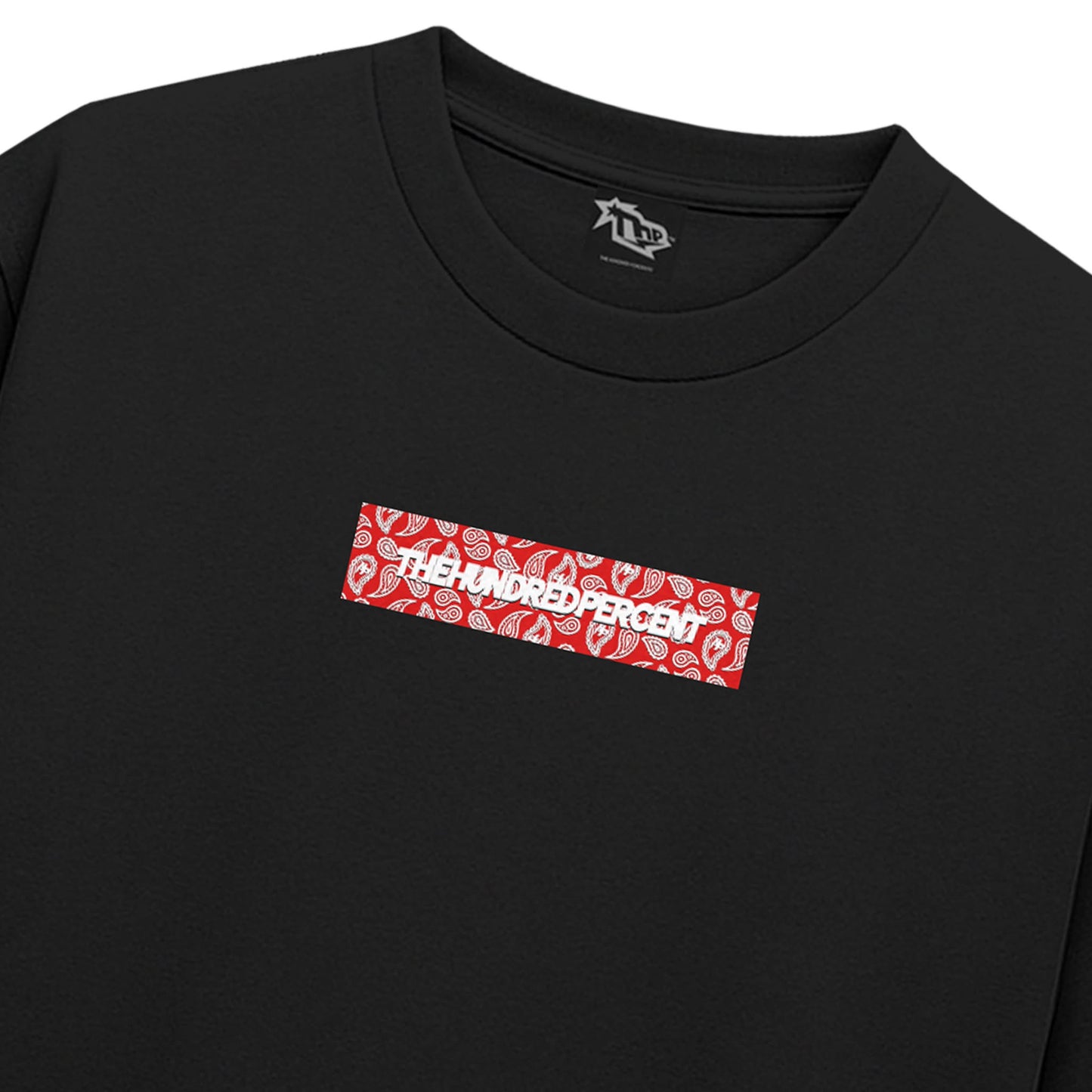 THE HUNDRED PERCENT "BOX LOGO" BOXY CROP SHIRT