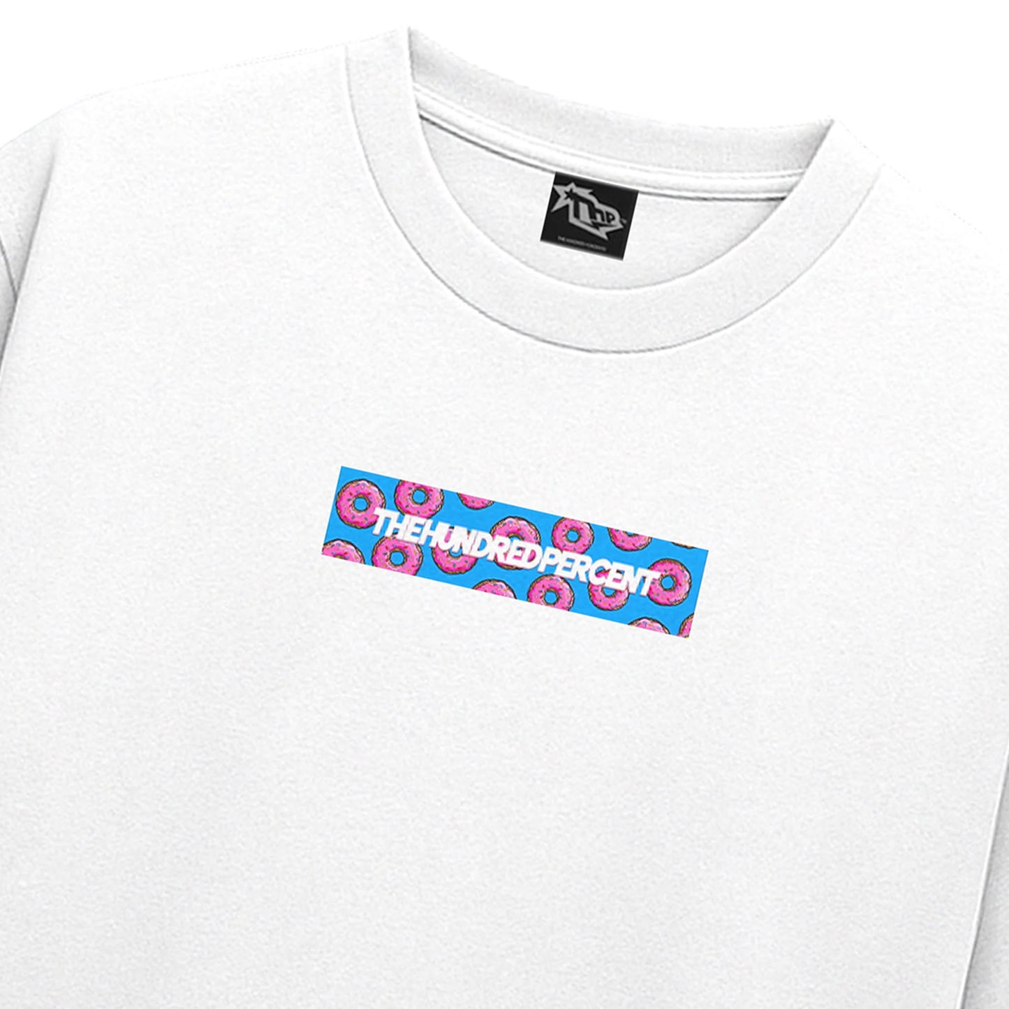 THE HUNDRED PERCENT "BOX LOGO" BOXY CROP SHIRT