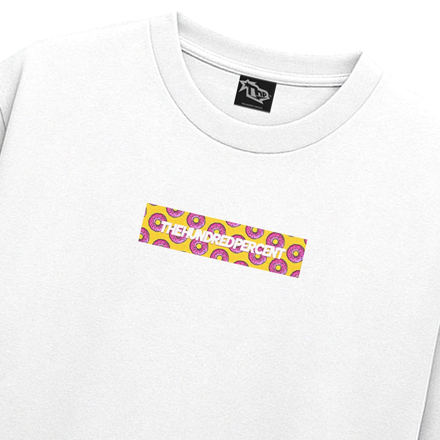 THE HUNDRED PERCENT "BOX LOGO" BOXY CROP SHIRT