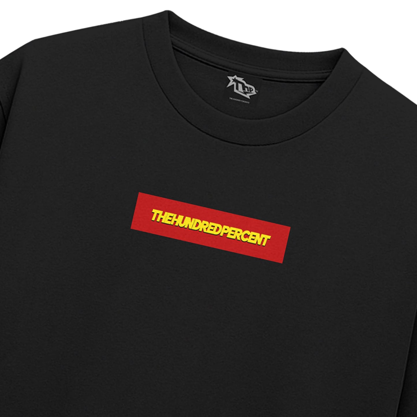 THE HUNDRED PERCENT "BOX LOGO" BOXY CROP SHIRT