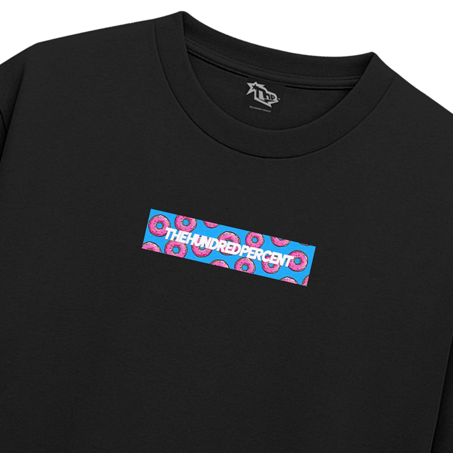 THE HUNDRED PERCENT "BOX LOGO" BOXY CROP SHIRT