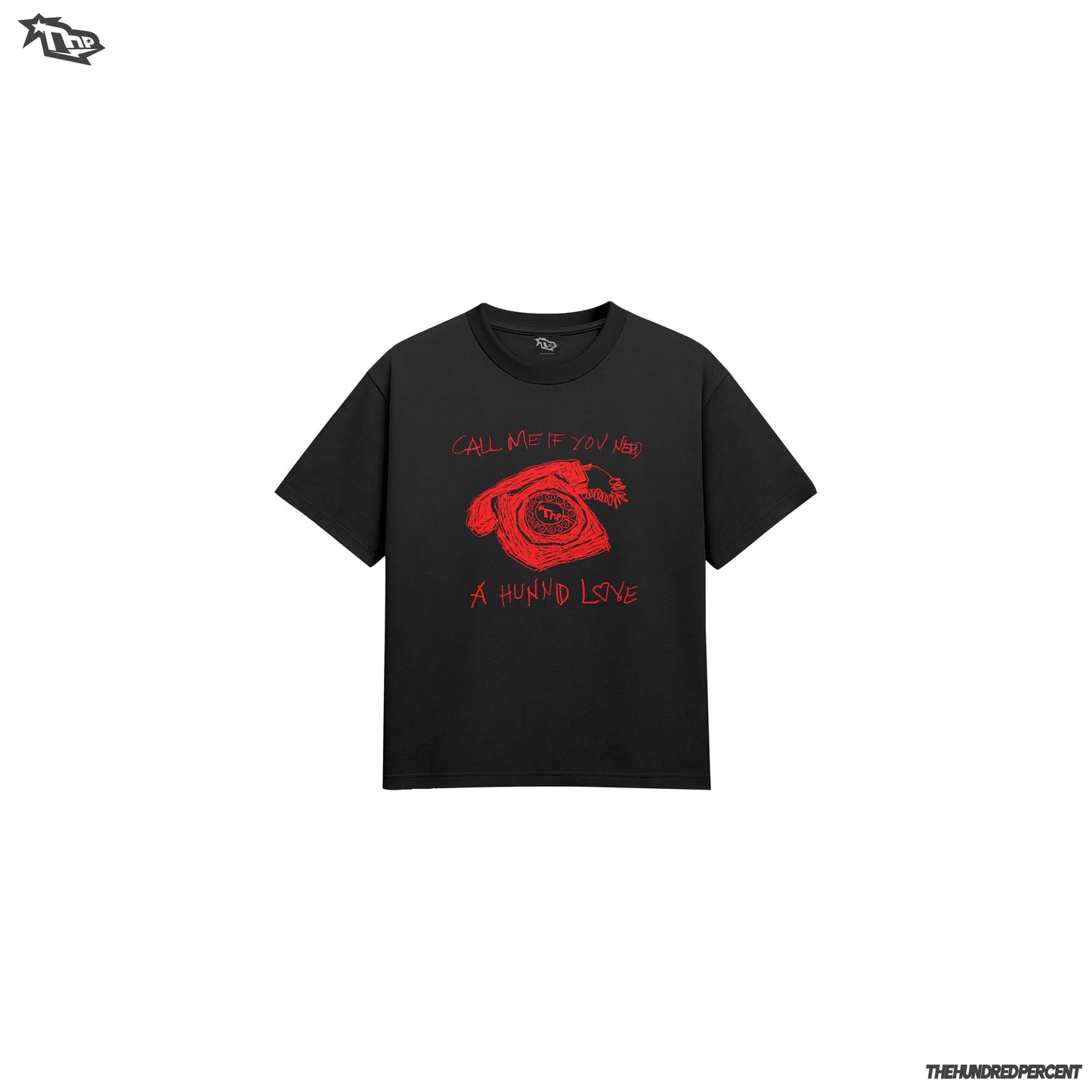 THE HUNDRED PERCENT "HUNNID LOVE SERIES" high quality men’s shirt boxy fit viral  trendy tee