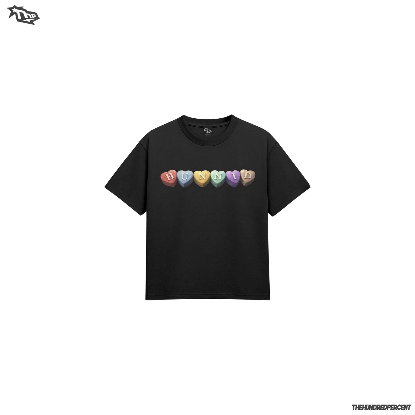 THE HUNDRED PERCENT "HUNNID LOVE SERIES" high quality men’s shirt boxy fit viral  trendy tee