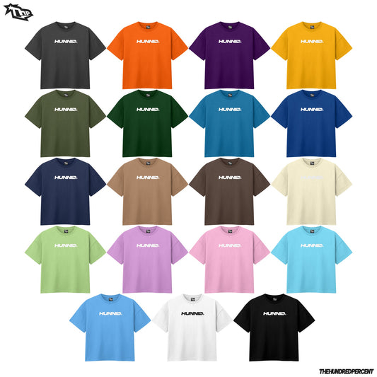 THE HUNDRED PERCENT "BASIC LOGO"  high quality men’s shirt boxy fit viral tiktok trendy tee