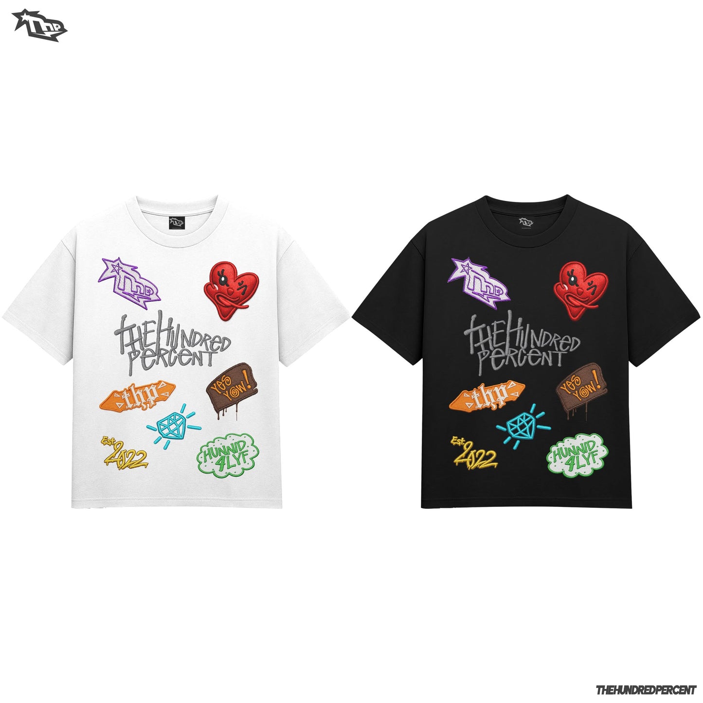 THE HUNDRED PERCENT "BRUSH AND PATCH SERIES" SHIRT