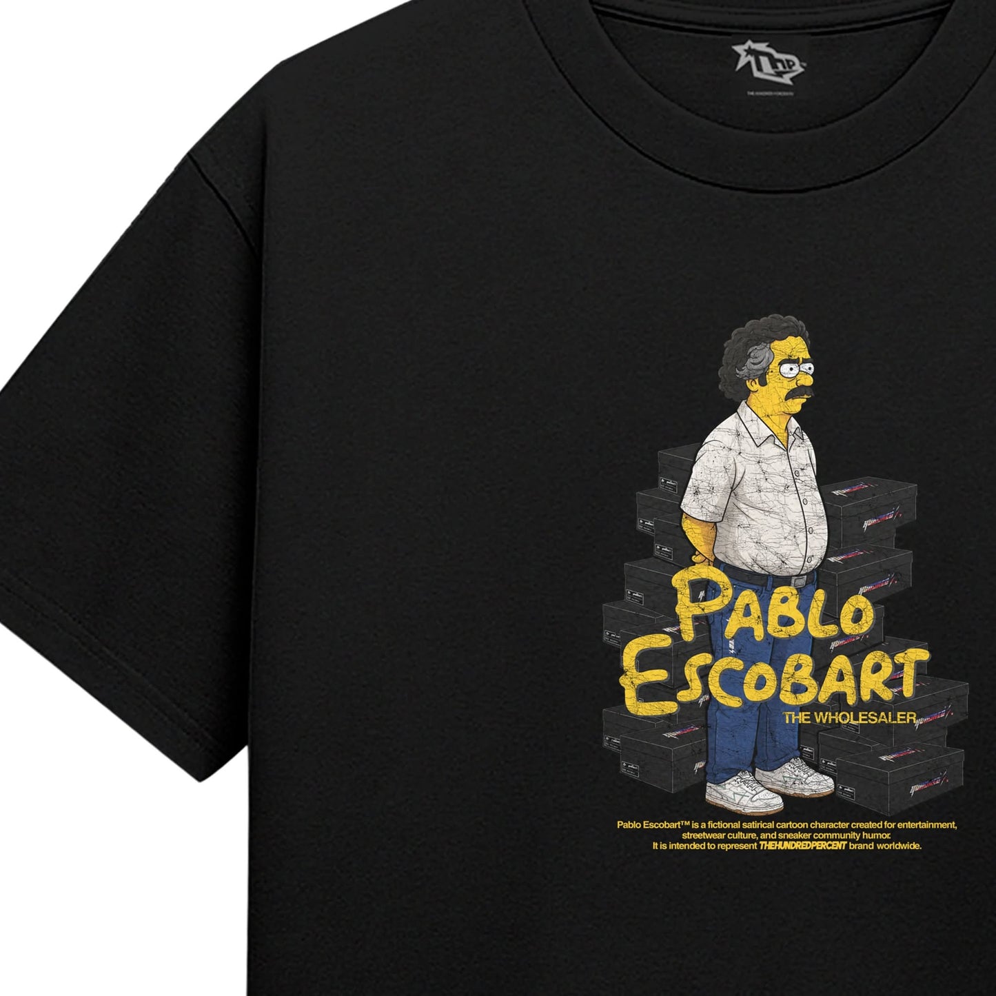 "THE HUNDRED PERCENT" Escobart • The Wholesaler-Crewneck TikTok Viral  • Vintage Graphiv Tee  • Trending Now • Must Have • Streetwear PH • Fashion Trend