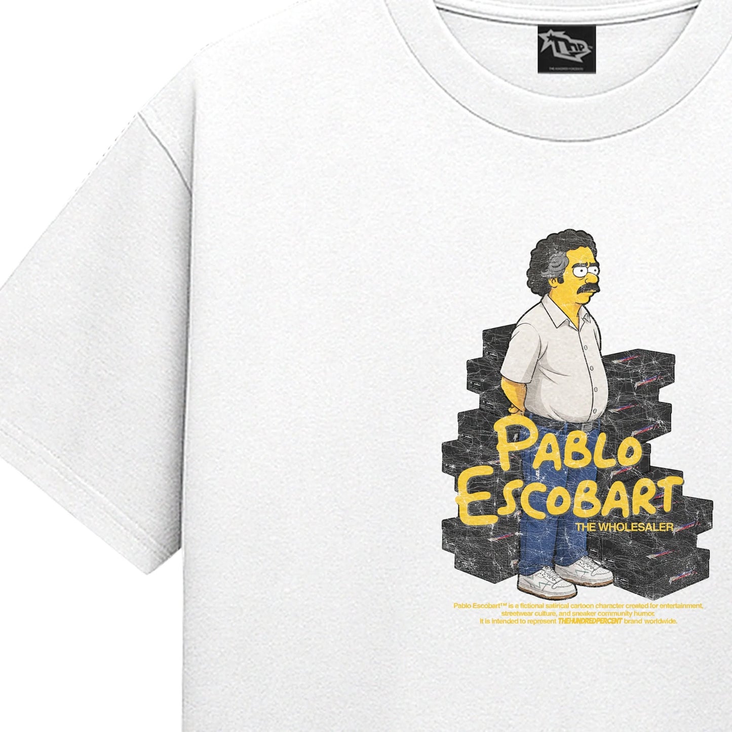 "THE HUNDRED PERCENT" Escobart • The Wholesaler-Crewneck TikTok Viral  • Vintage Graphiv Tee  • Trending Now • Must Have • Streetwear PH • Fashion Trend