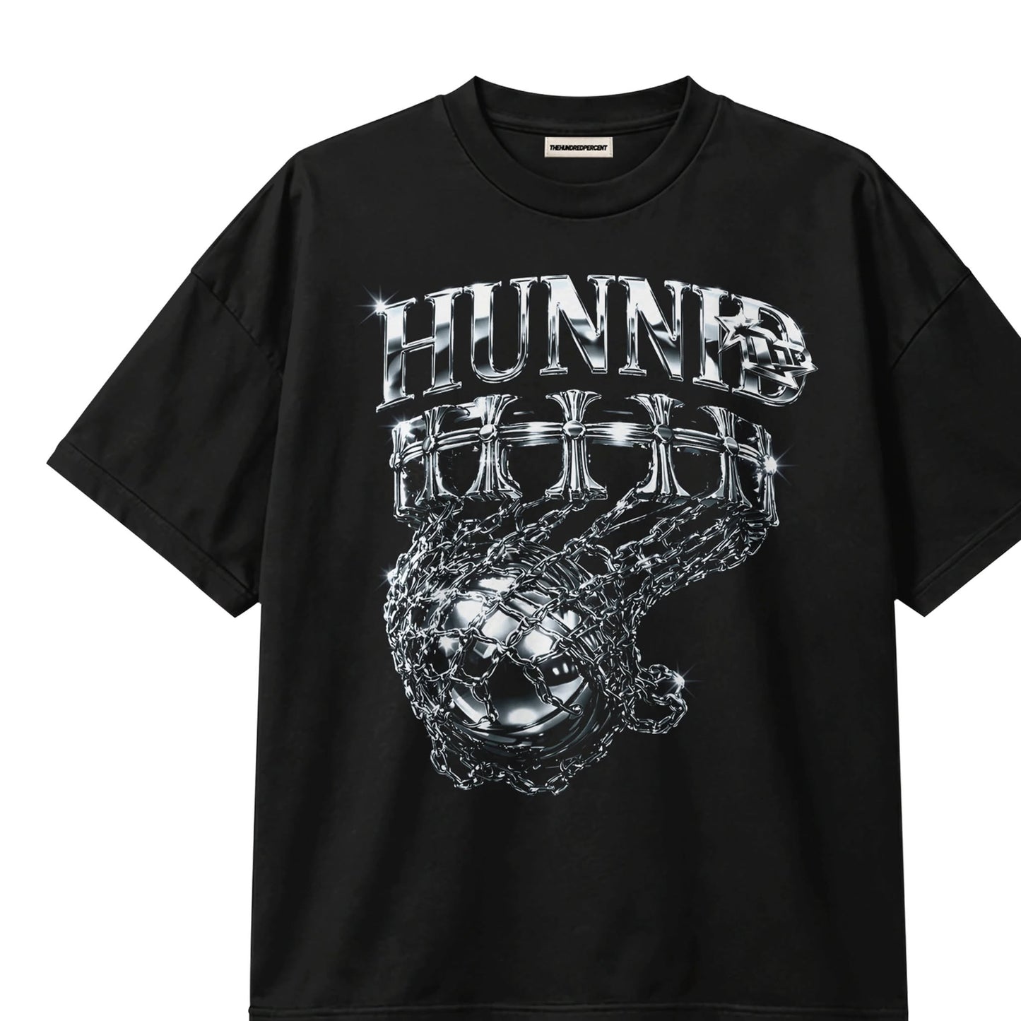THE HUNDRED PERCENT "(CHROME RING) Basketball Shirt • Hoops Life • Court Ready • Ball Is Life • Streetball