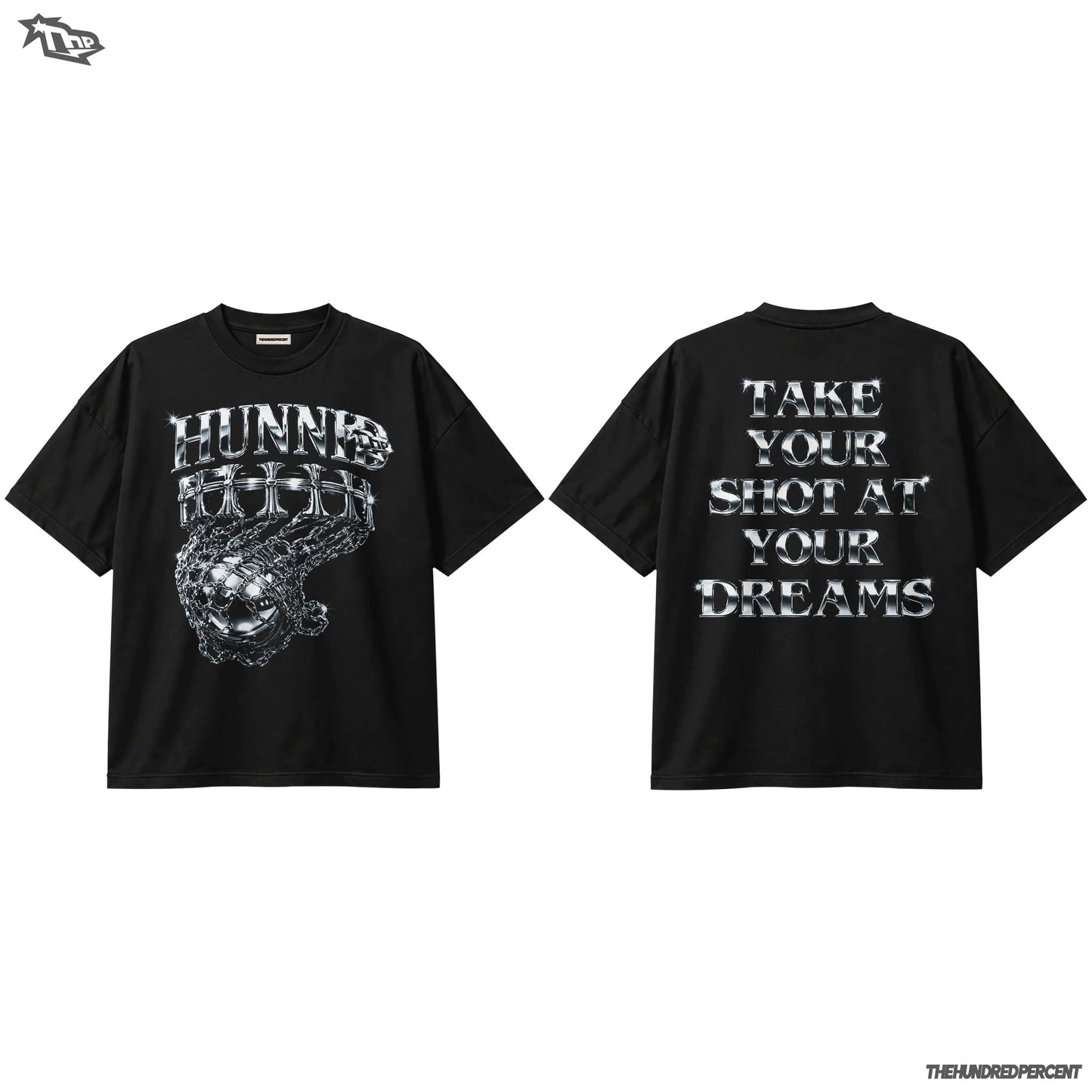 THE HUNDRED PERCENT "(CHROME RING) Basketball Shirt • Hoops Life • Court Ready • Ball Is Life • Streetball