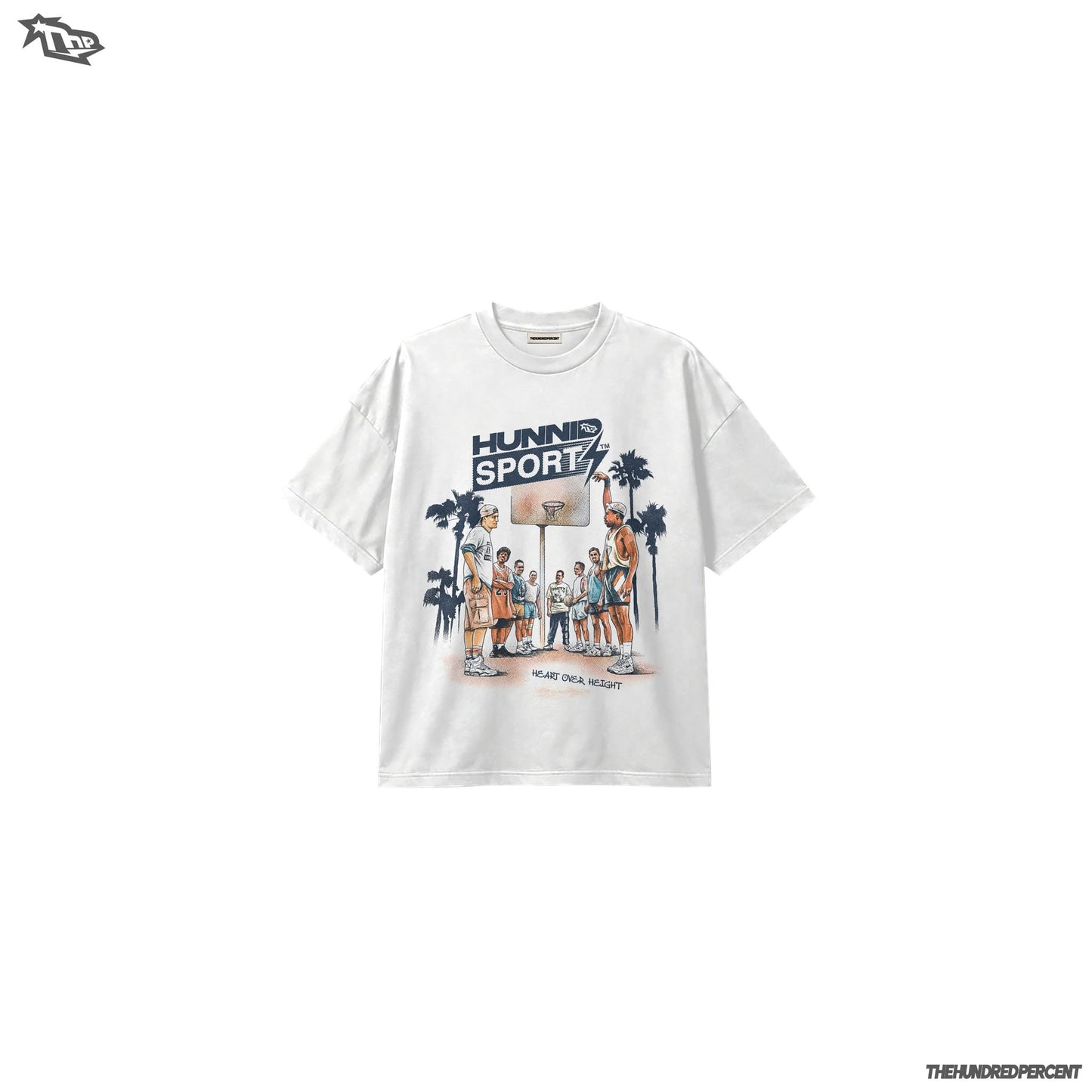 "THE HUNDRED PERCENT "(TROPICAL HOOPS)Basketball Shirt • Basketball Tee • Hoops Life • Court Ready