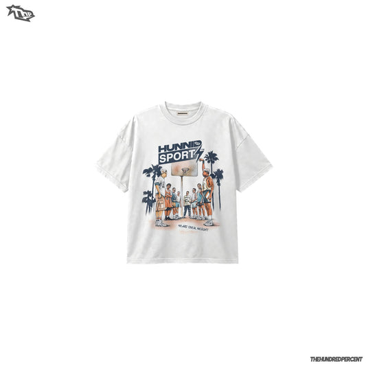 "THE HUNDRED PERCENT "(TROPICAL HOOPS)Basketball Shirt • Basketball Tee • Hoops Life • Court Ready