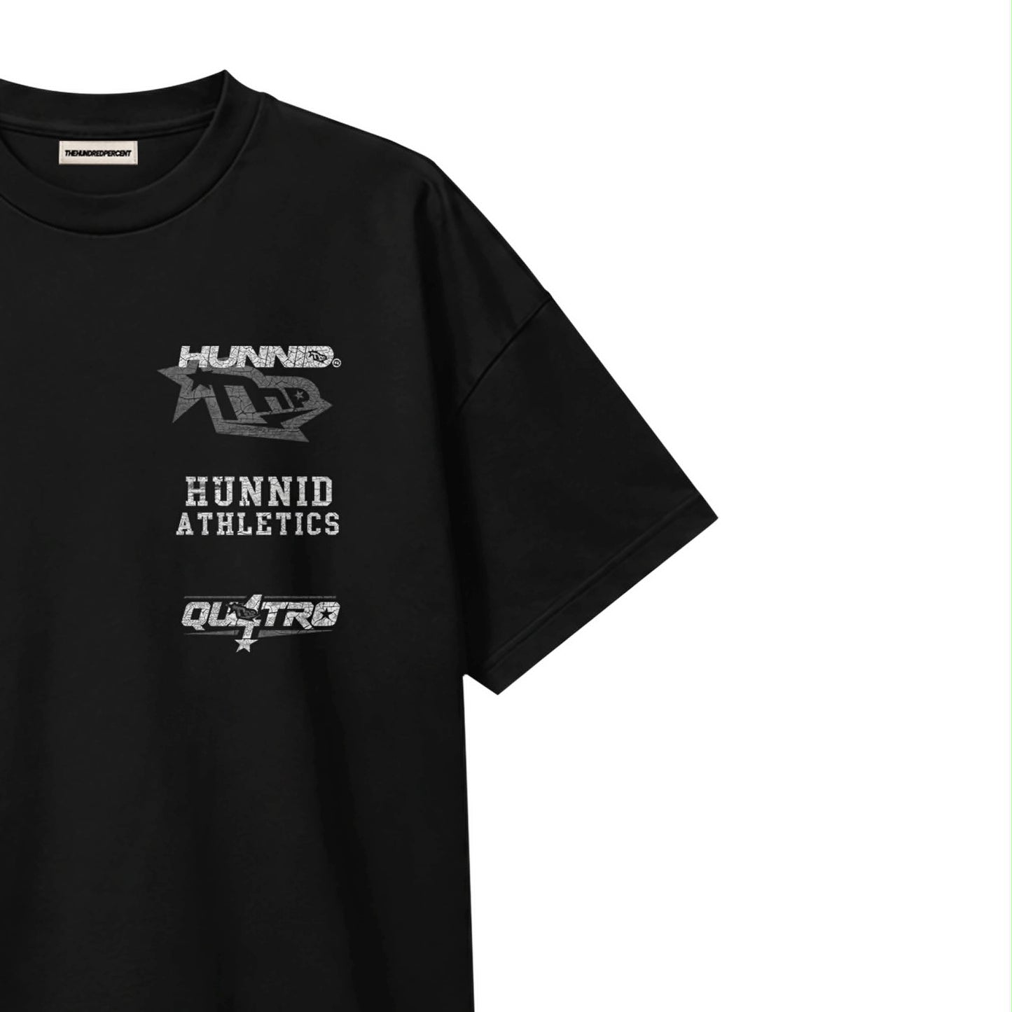 The Hundred Percent “ATHLETIC QUATRO” Regular Fit | Premium Graphic Tee | Premium DTF Print | Viral TEE