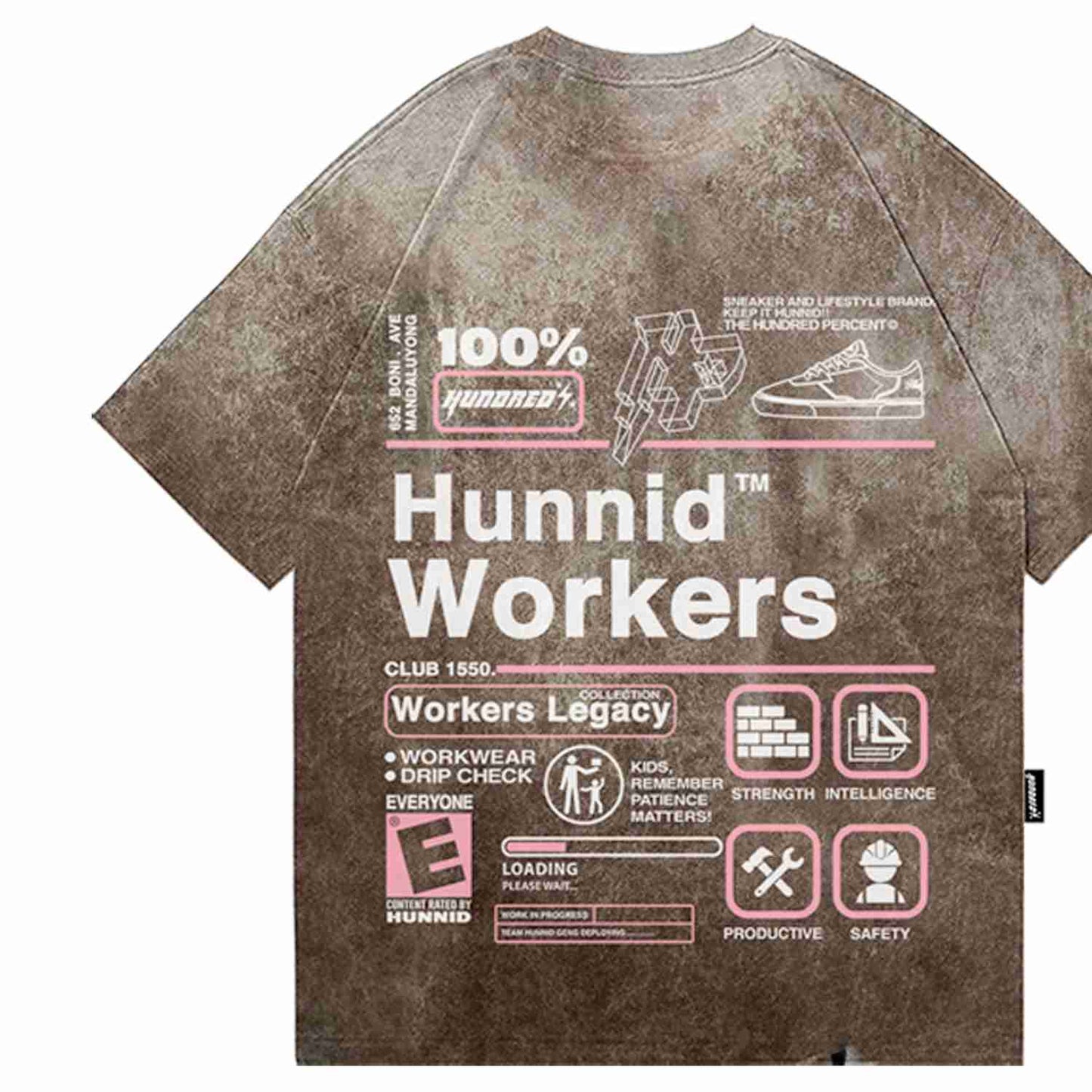 THP " HUNNID WORKERS ACID BROWN " THE HUNDRED PERCENT OFFICIAL STORE