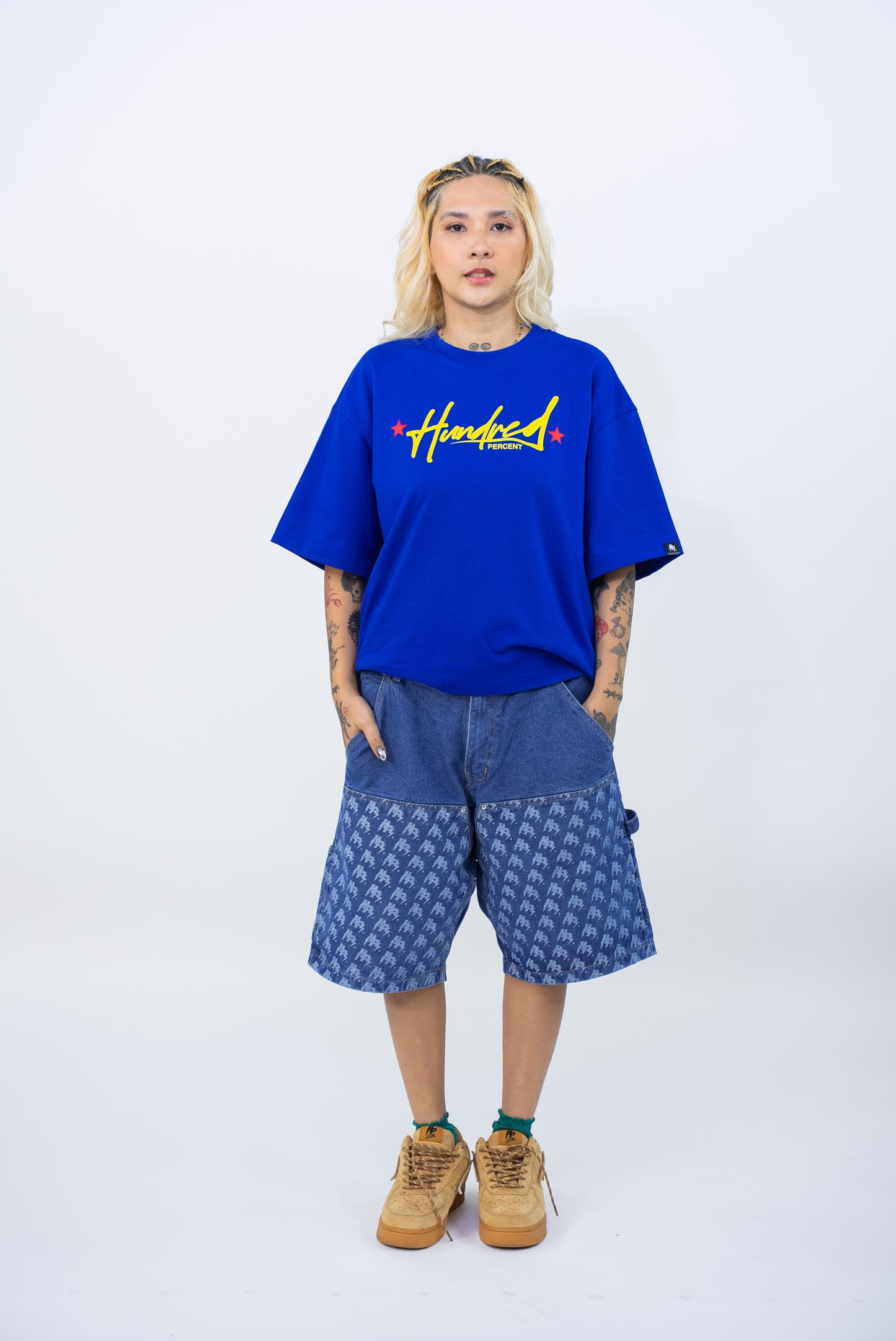 THE HUNDRED PERCENT (THE ORION BELT SERIES ) BOXY CROP SHIRT