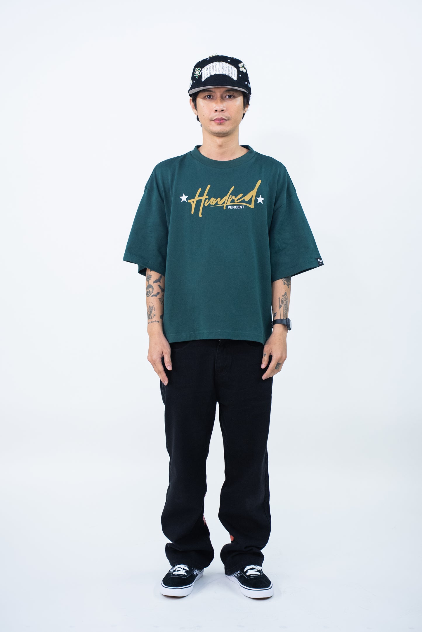 THE HUNDRED PERCENT (THE ORION BELT SERIES ) BOXY CROP SHIRT