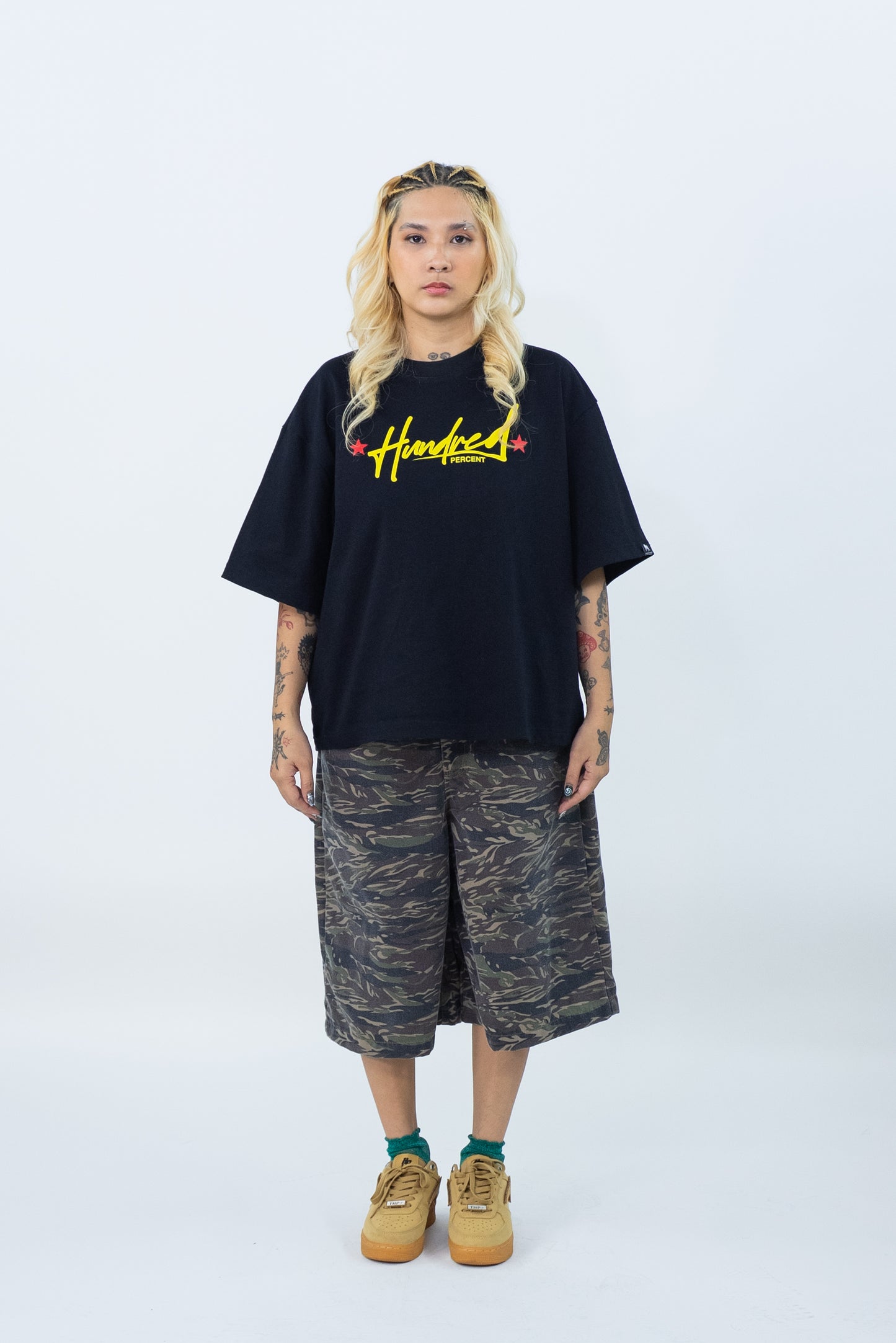 THE HUNDRED PERCENT (THE ORION BELT SERIES ) BOXY CROP SHIRT