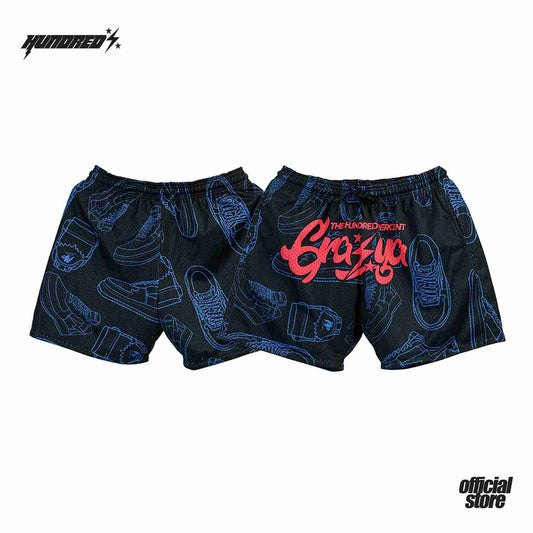 THP ( GRASYA COLLABORATION ) " TECH PACK MESH SHORT " ( BLACK ) THE HUNDRED PERCENT OFFICIAL STORE