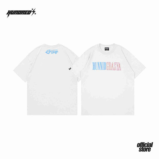 THP ( GRASYA COLLABORATION ) " SCRIPT WHITE " THE HUNDRED PERCENT OFFICIAL STORE
