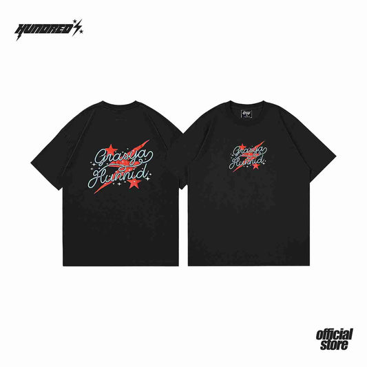 THP ( GRASYA COLLABORATION ) " HUNNID LACE LOGO TEE " THE HUNDRED PERCENT OFFICIAL STORE
