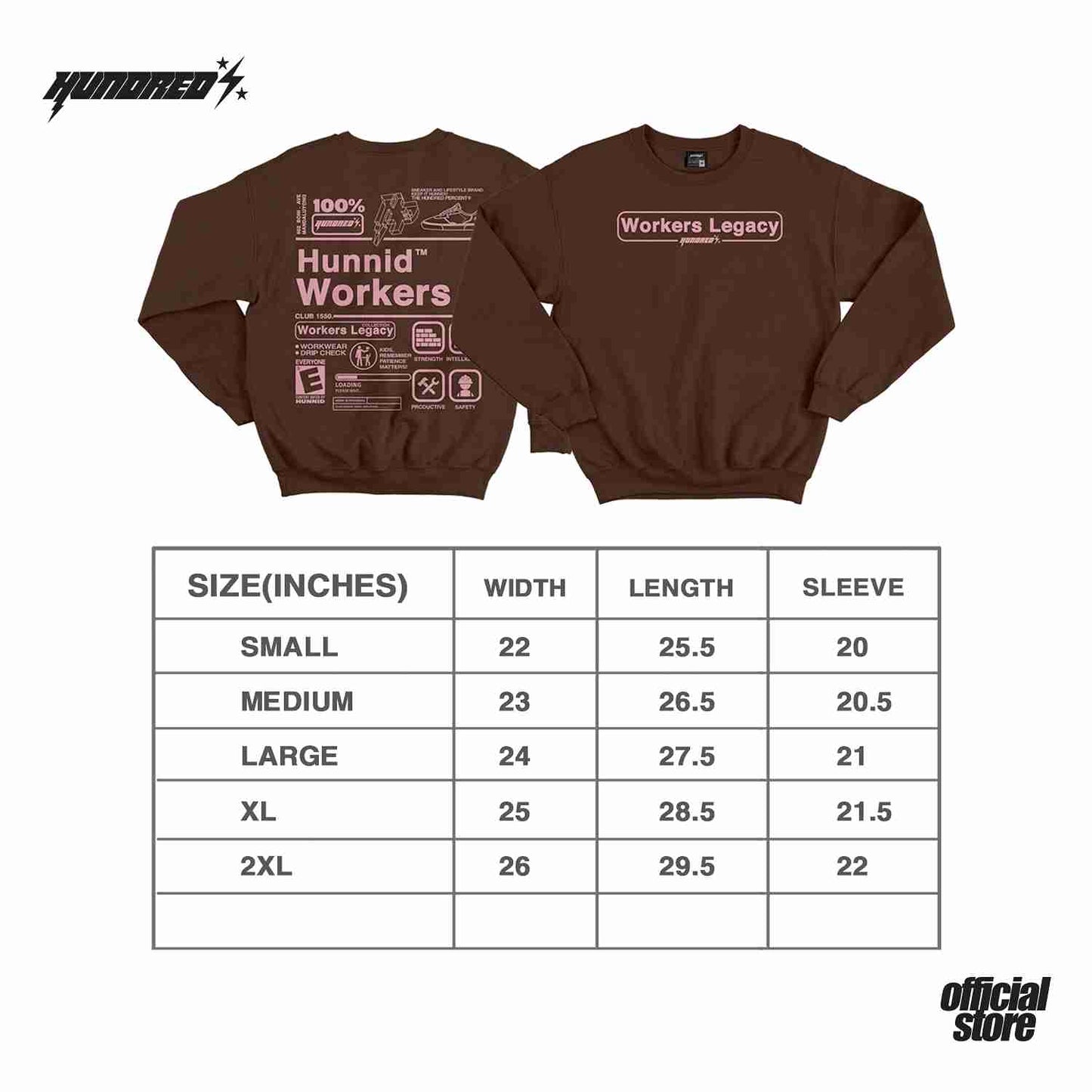 THP " WORK WEAR COLLECTION " ( LONG SLEEVE ) THE HUNDRED PERCENT OFFICIAL STORE