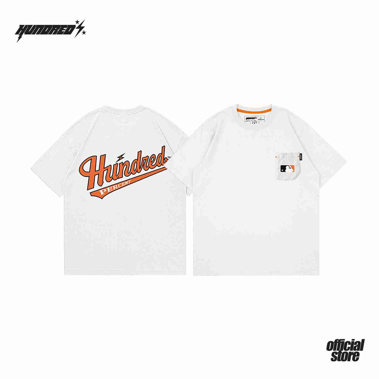THP " LEAGUE COLLECTION " ( WHITE ) THE HUNDRED PERCENT OFFICIAL STORE