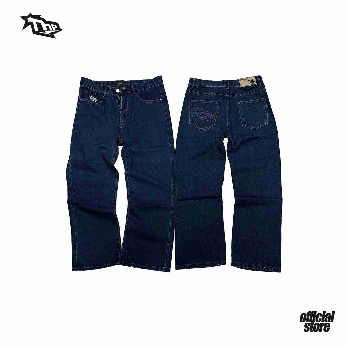 THE HUNDRED PERCENT DENIM SLABS BAGGY PANTS"