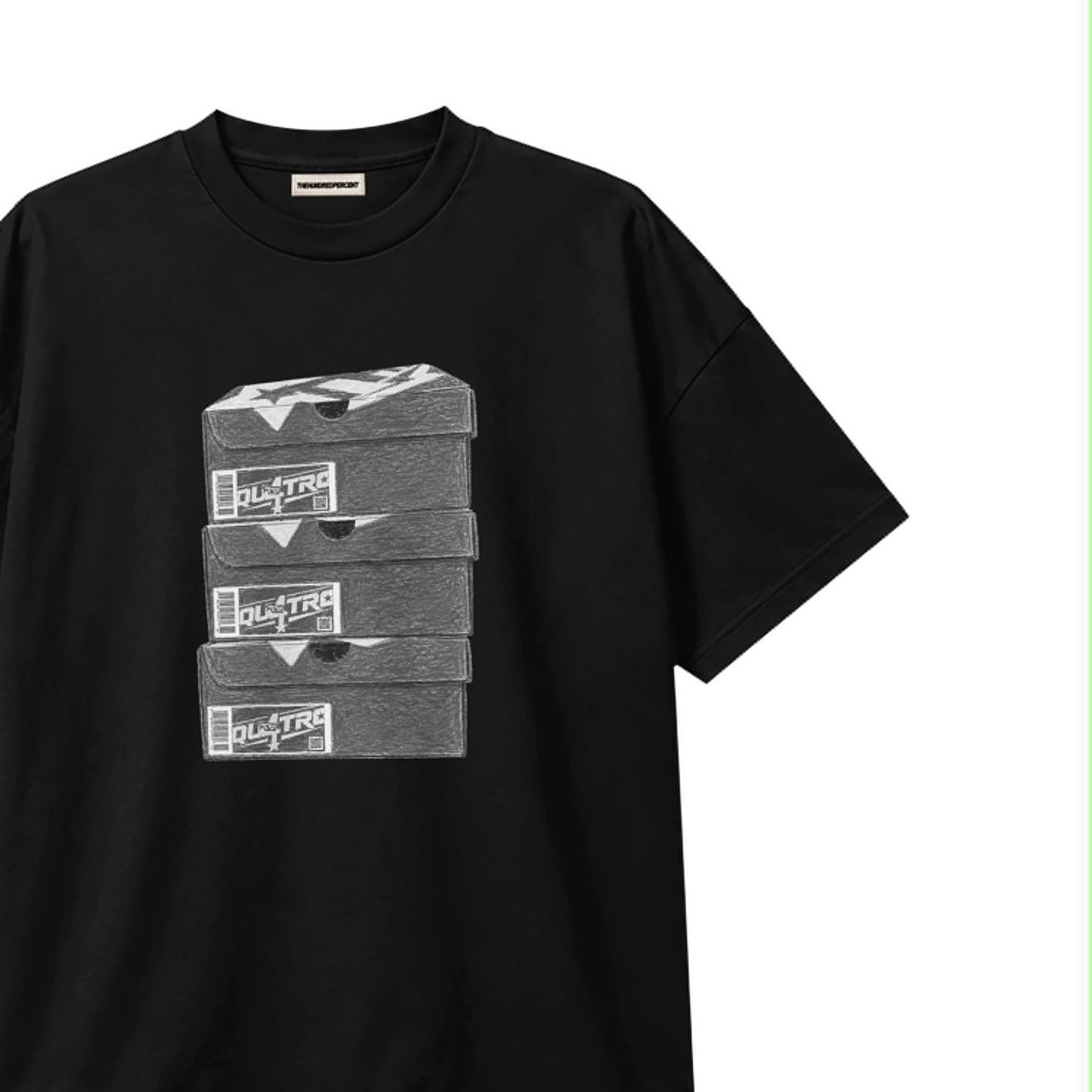 The Hundred Percent “SHOE BOX QUATRO” Regular Fit | Premium Graphic Tee | Premium DTF Print
