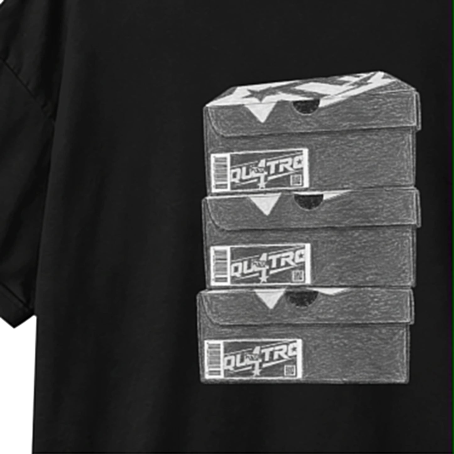 The Hundred Percent “SHOE BOX QUATRO” Regular Fit | Premium Graphic Tee | Premium DTF Print